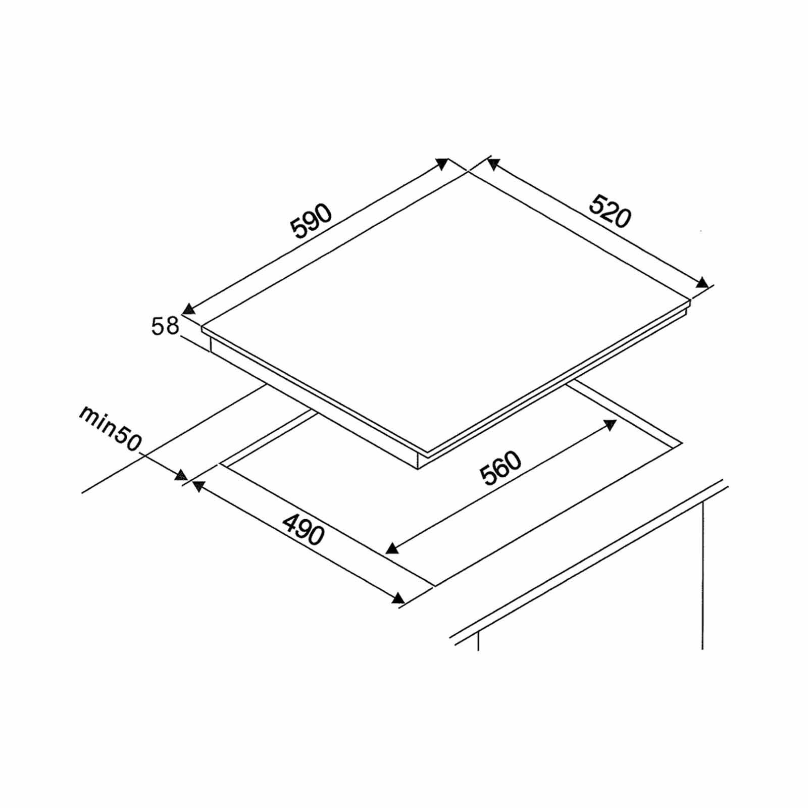 TECNO 60cm 3 Burner Built-in Induction Hob (exclude Installation) TIH 638PS-image 2