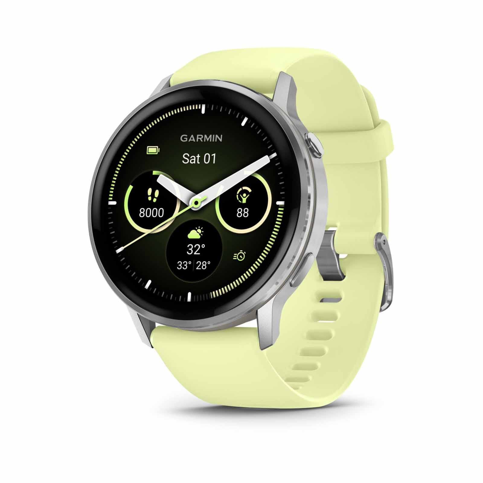 GARMIN Venu 4 - 45mm Silver With Citron Band GM-010-03014-42-image 2