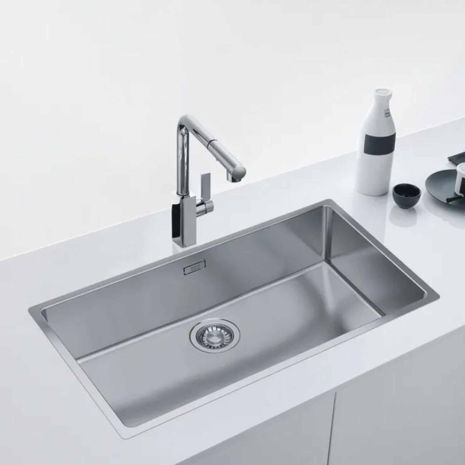 FRANKE Stainless Steel Kitchen Sink With Waste Fittings BOX210-80-image 3