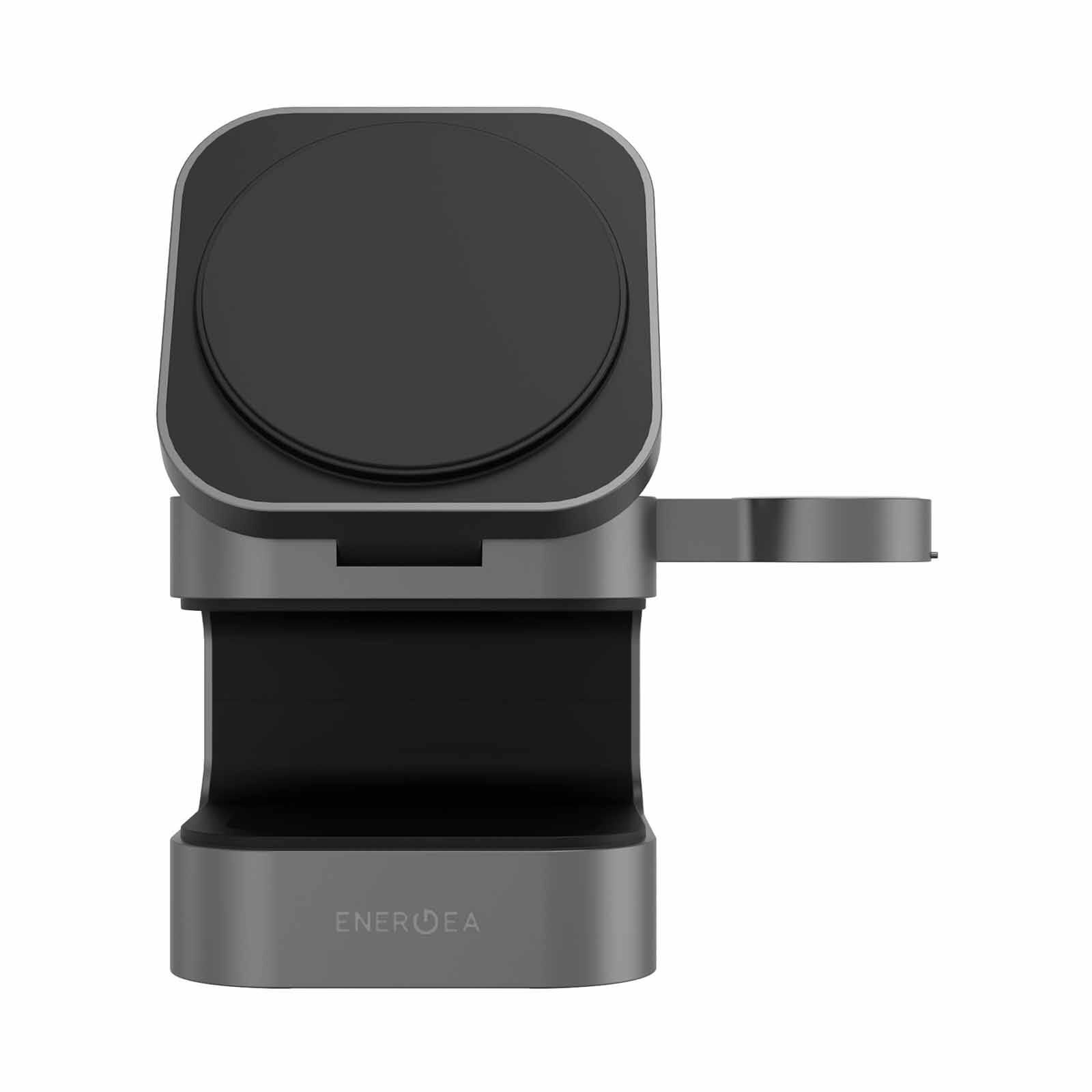 ENERGEA Magcube, 3in1 Foldable Qi2.0 Magnetic Fast Wireless Charger - Gunmetal Black MAG-CUBE-GUN-image 5