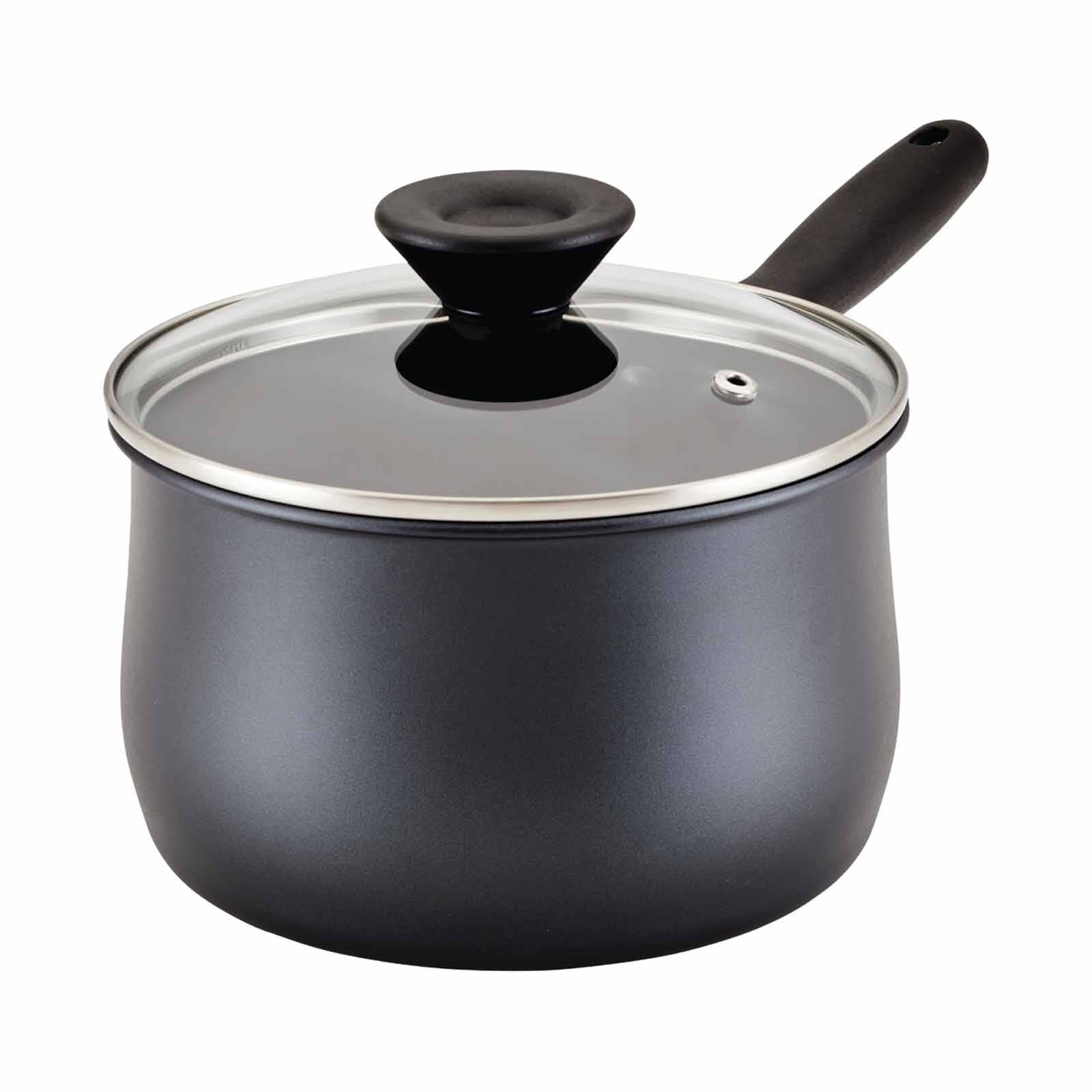 MEYER Midnight Nonstick 18cm/2.8l Saucepan With Glass Lid 85072