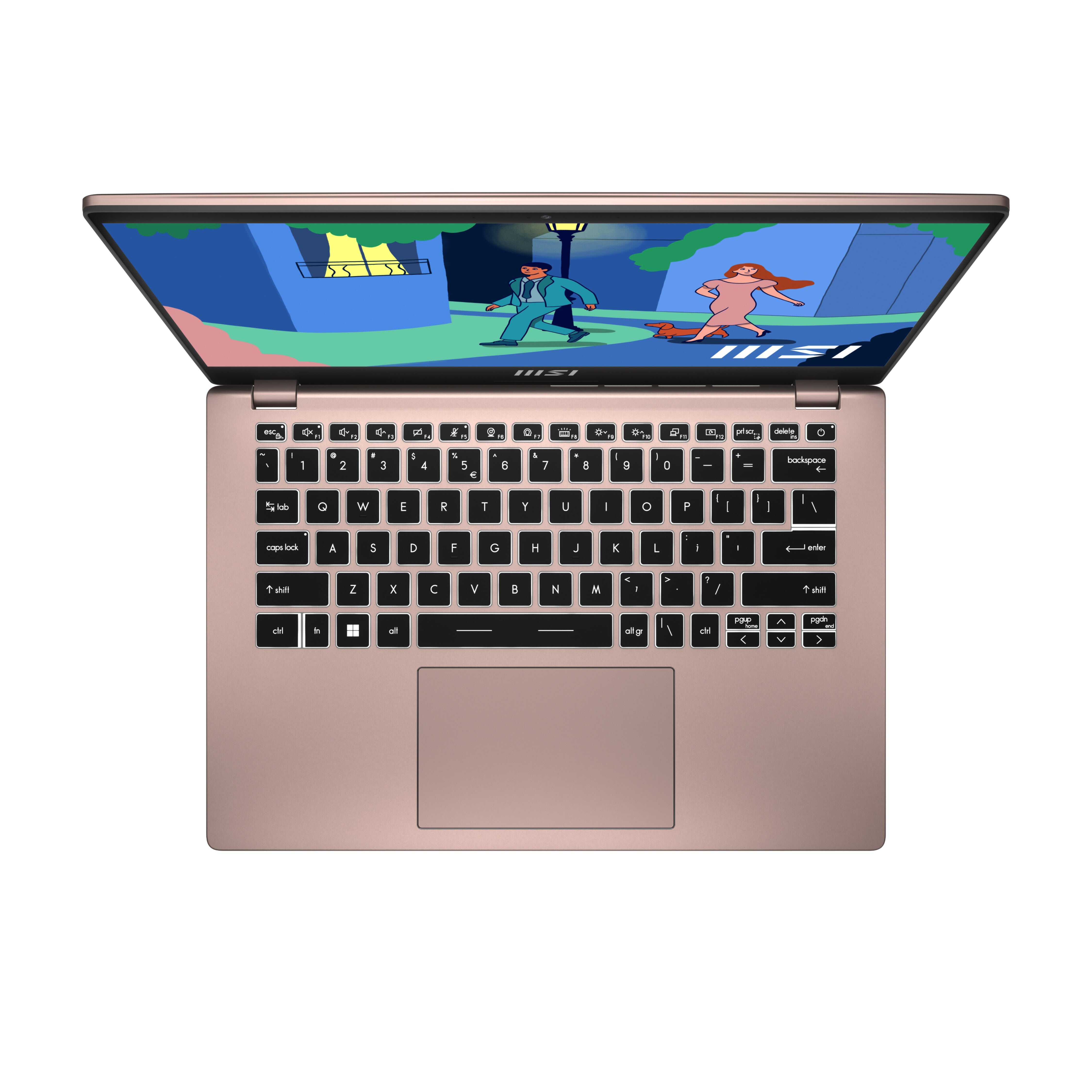 MSI 14in I5-1235u 16gb Ram 512gb Ssd Win 11 Home Iris Xe Graphics Beige Rose MODERN 14 C12M-664SG-image 4