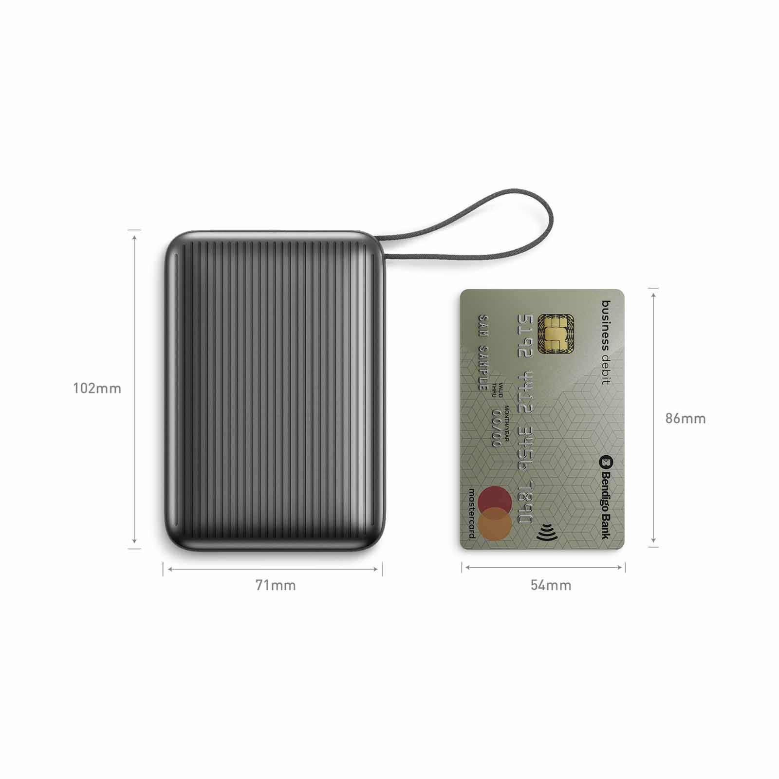 ENERGEA Integra Ultra 45, 20000mah Powerbank With Built In Usb-c Cable Pd45w - Gun INT-20K45-GUN-image 4