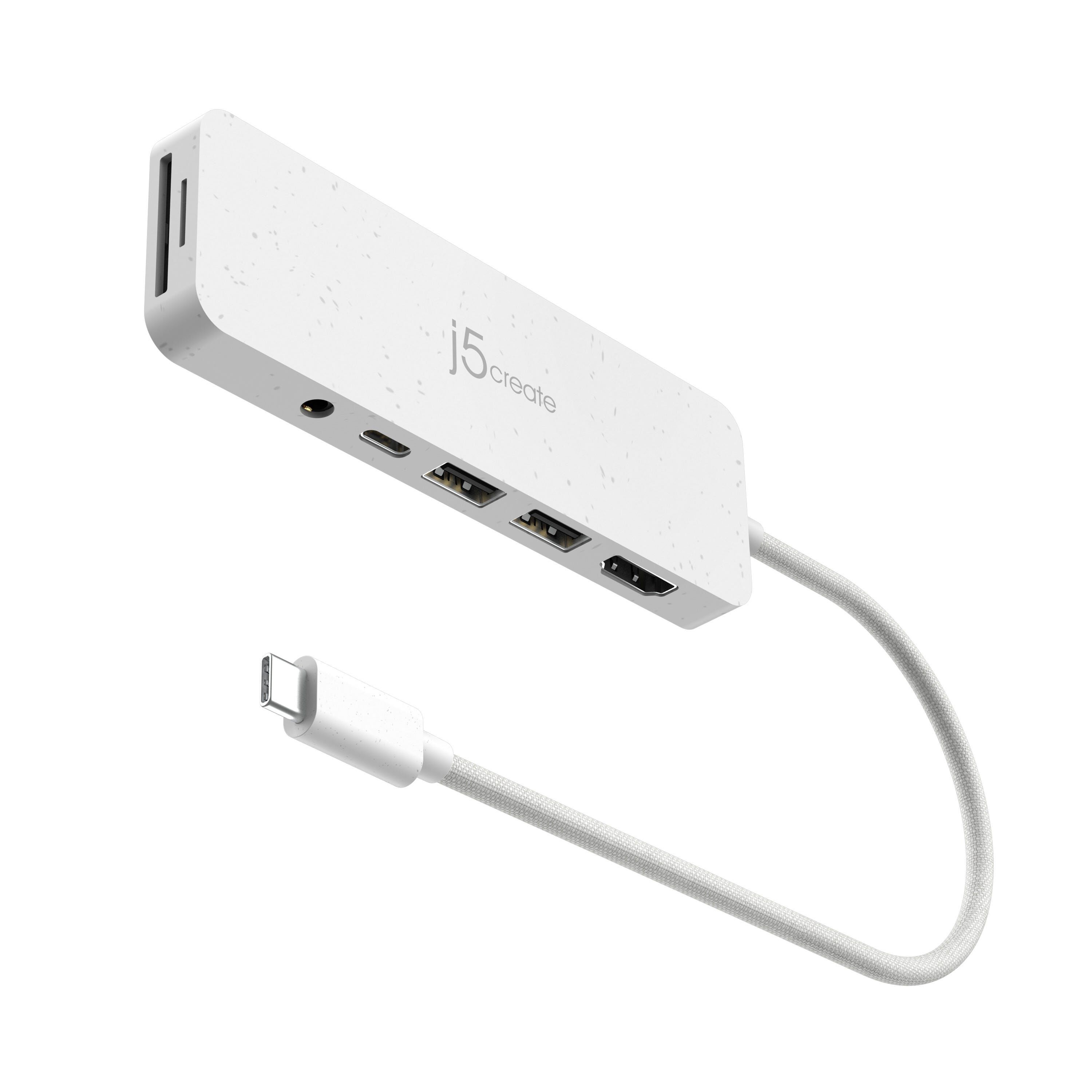 J5CREATE Usb-c Multi-port Hub With Power Delivery (white) JCD373EW-image 1