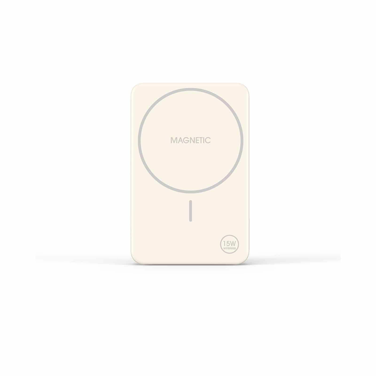 MAZER Magnetic 15w 10,000mah/pd30w With Istand Power Bank-cream M-MAGAIR20-CM-image 1