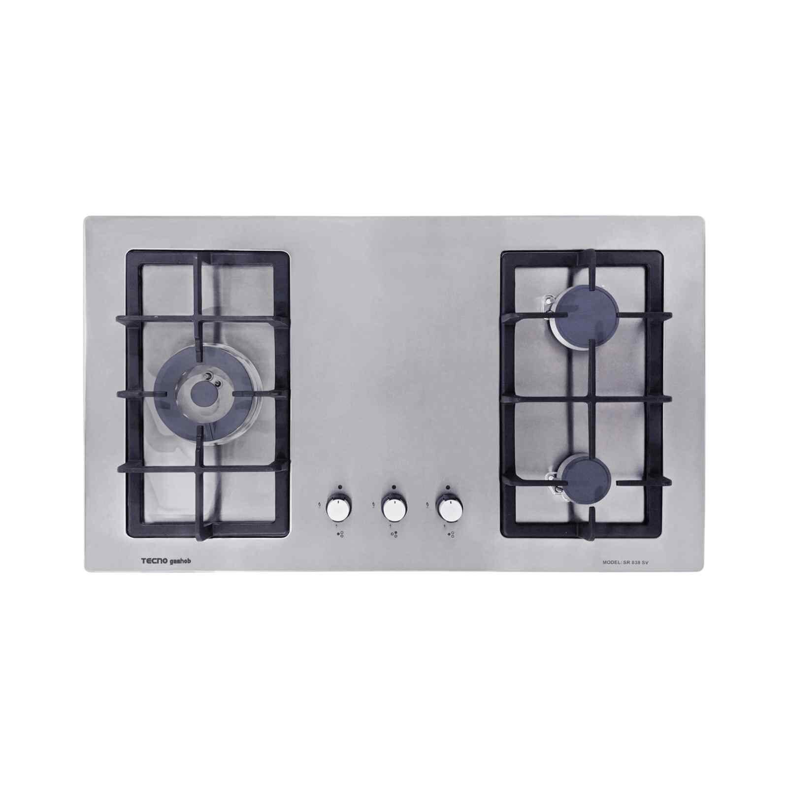 TECNO 3 Burners S/steel Hob (exclude Installation) SR838SV