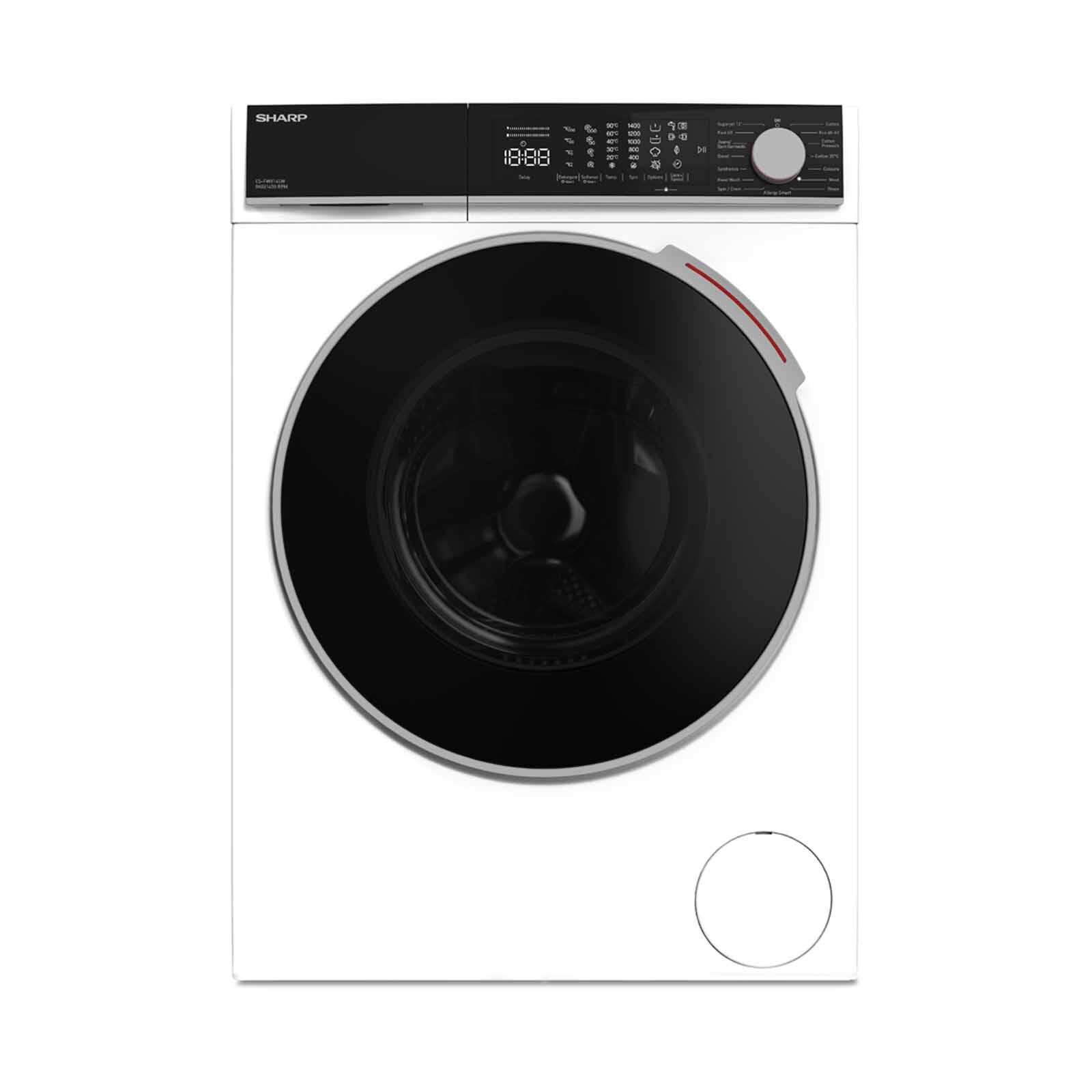 SHARP Front Load Washer -white (8kg) ES-FW814SW