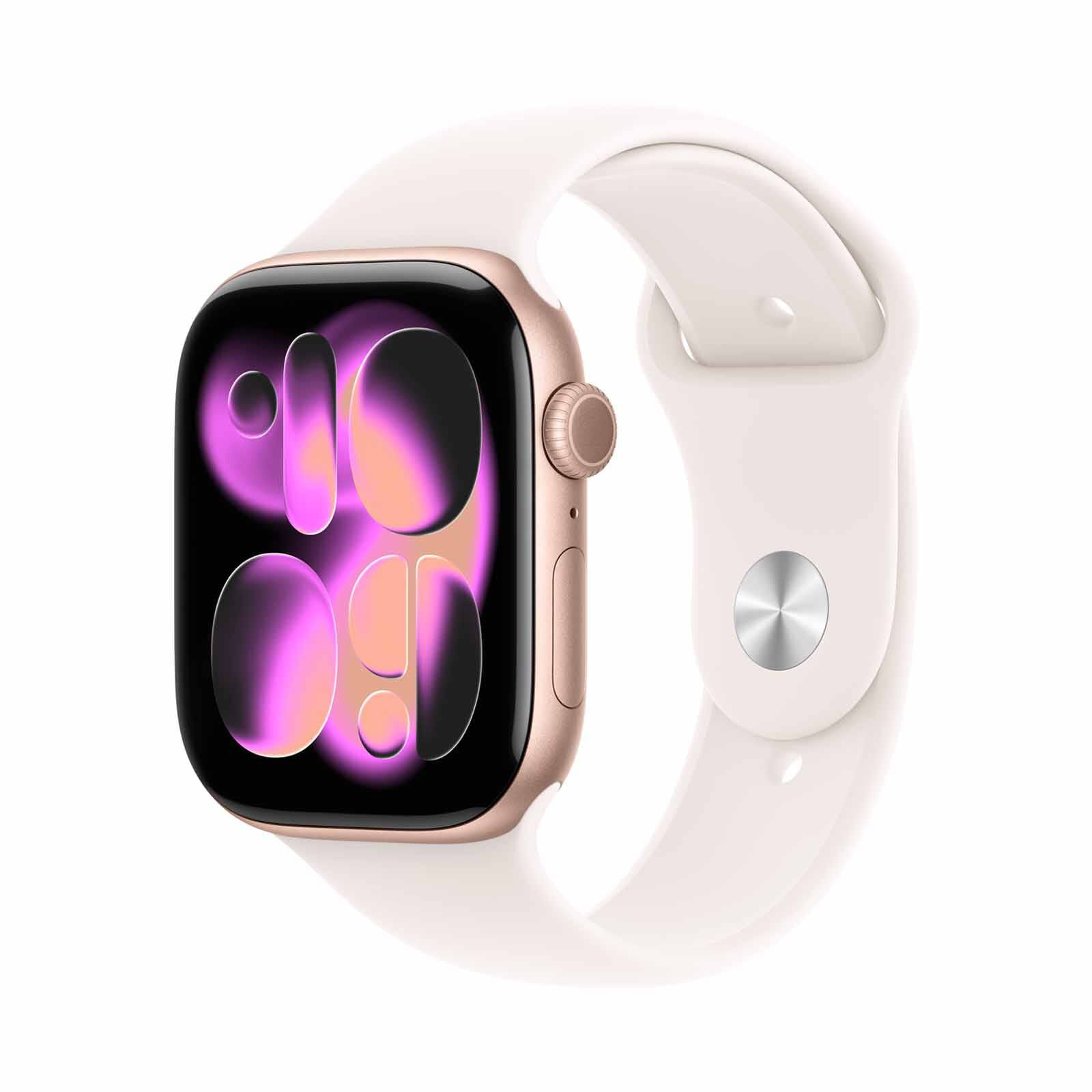 APPLE Watch Series 11 Gps 46mm Rose Gold Aluminium Case With Light Blush Sport Band - M/l MEV74X/A-image 1