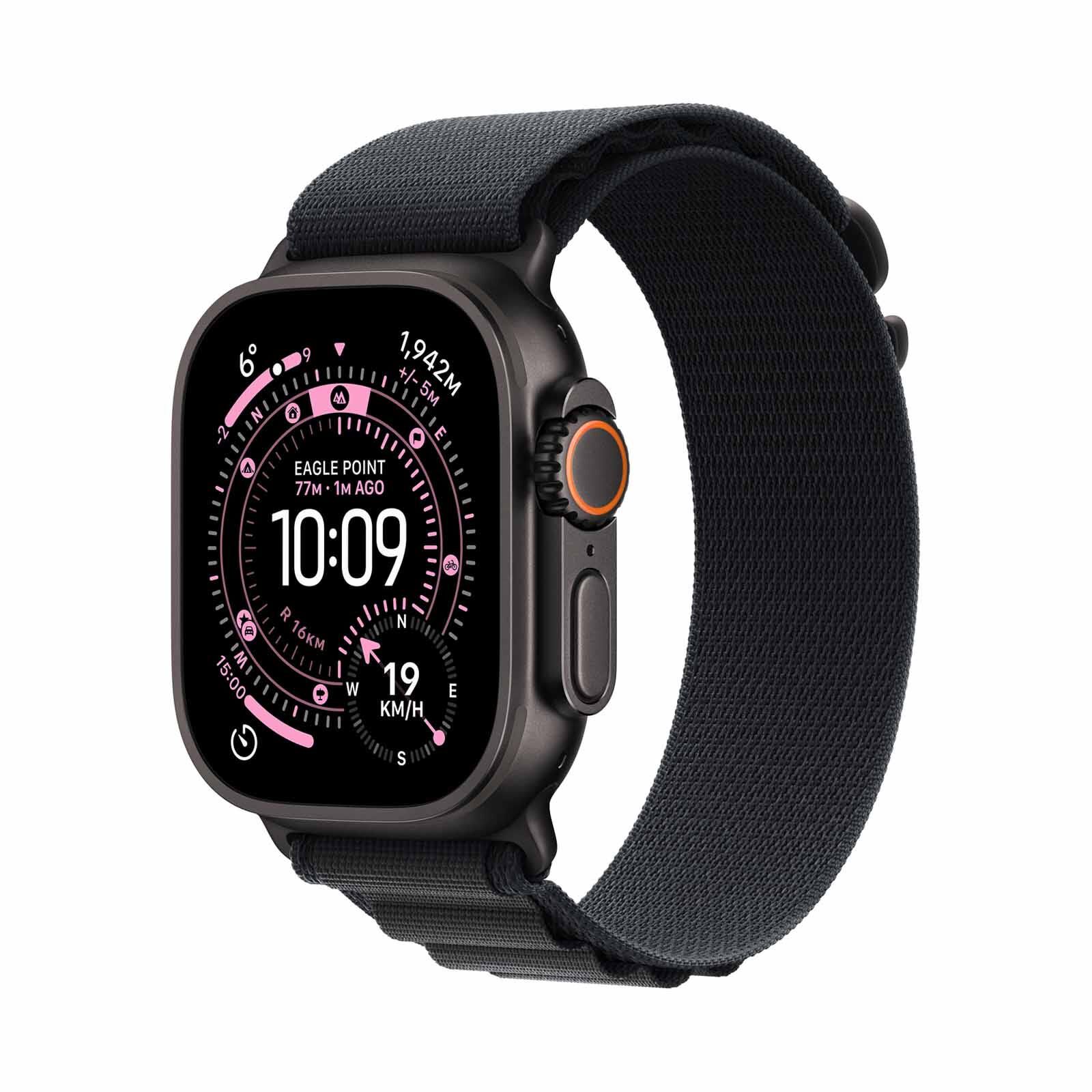 APPLE Watch Ultra 3 Gps + Cellular 49mm Black Titanium Case With Black Alpine Loop - Medium MF0V4X/A-image 1
