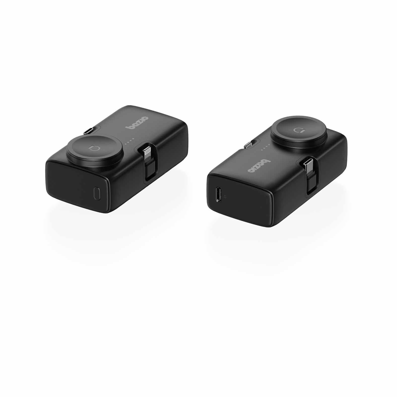 ENERGEA 2 In 1 5000mah Foldable Usb-c/lightning Pin Powerbank With Apple Watch Charger Truffle GPW-KODA-BLK BAZIC GOPOWER KODA-image 3