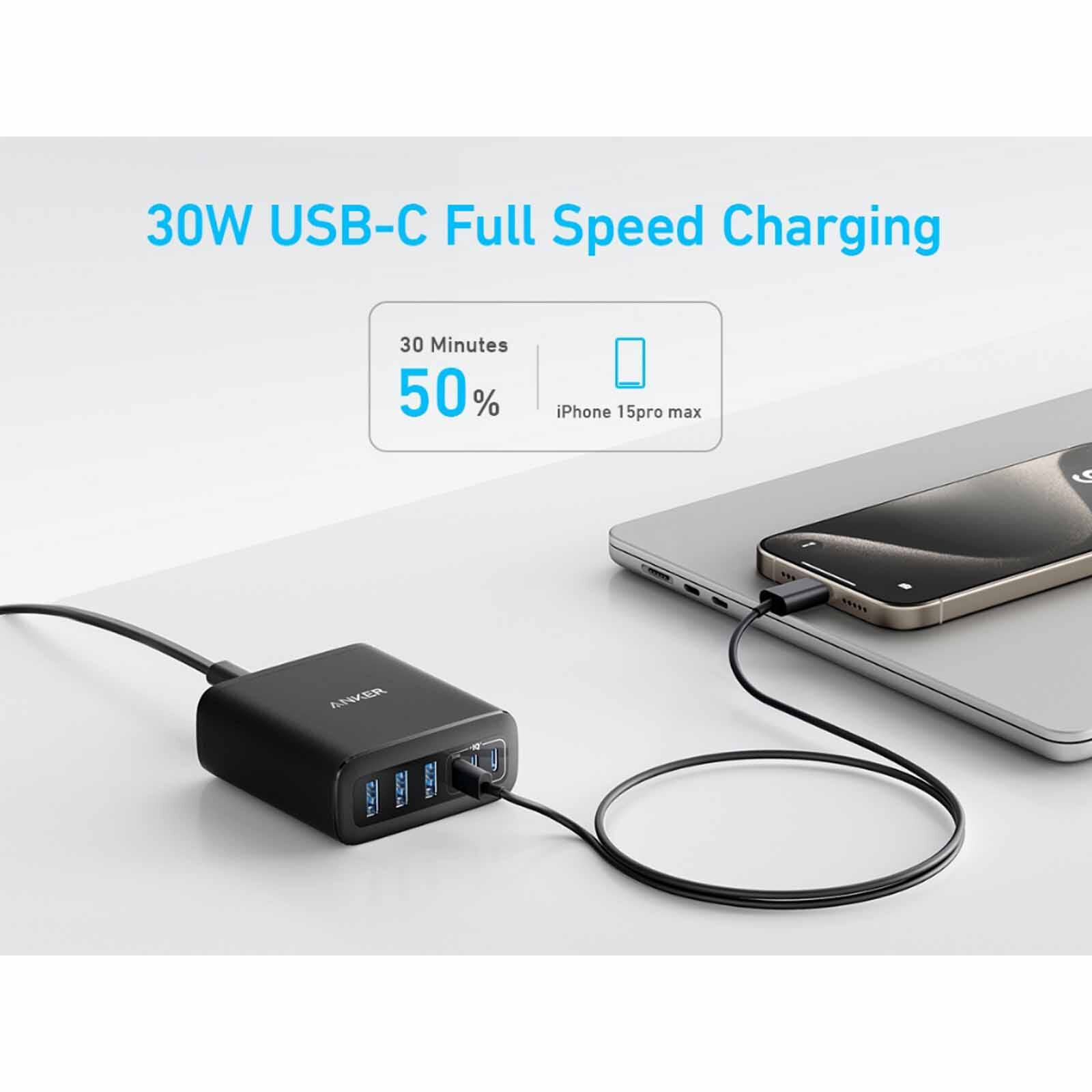 ANKER Desktop Charger 3c 3a Pd 112w A2154K11-image 5