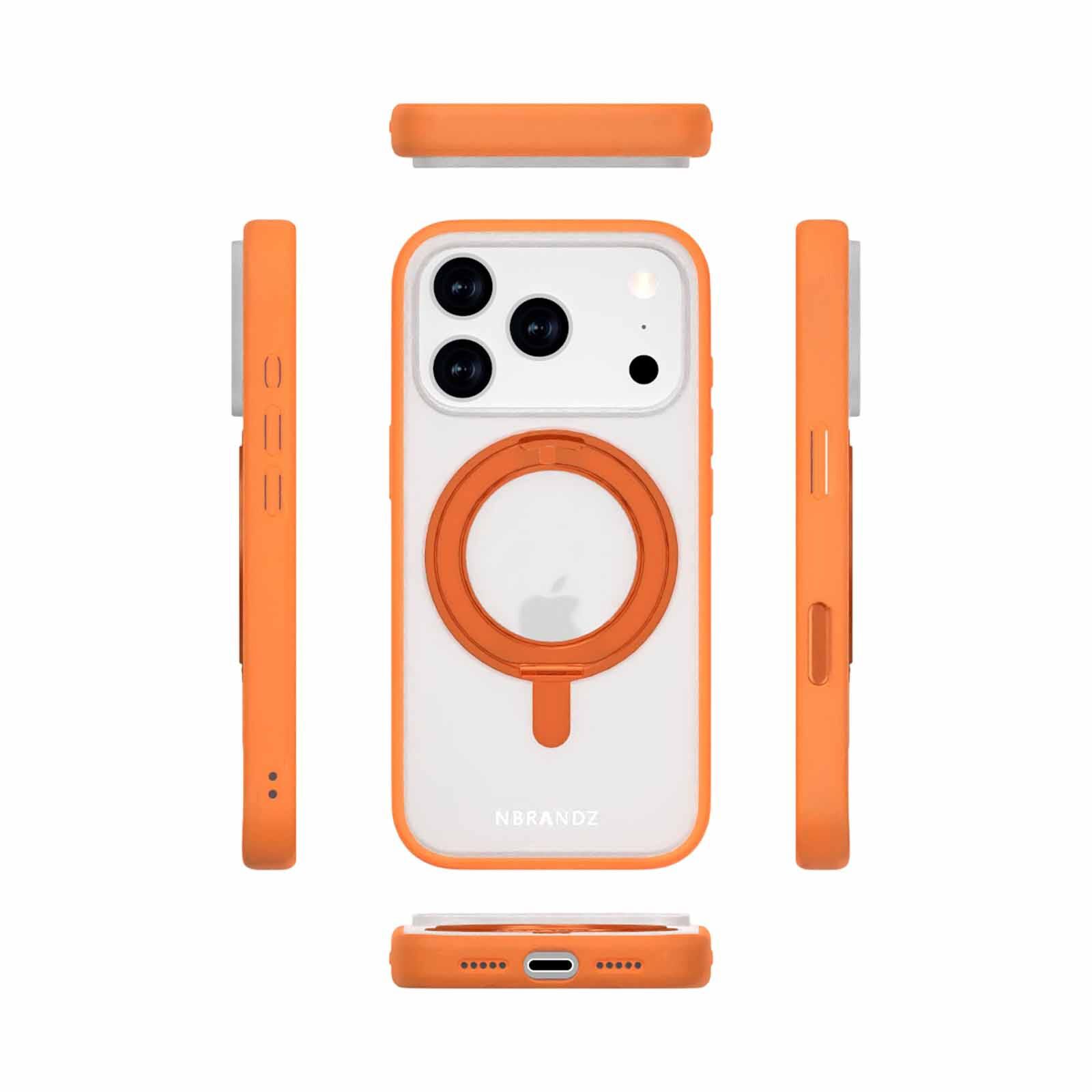 N.BRANDZ Mag360 Touch 360 Rotation Protective Case For Iphone 17 Pro-sunset Gold N-MAG360-IP17P-SG-image 1