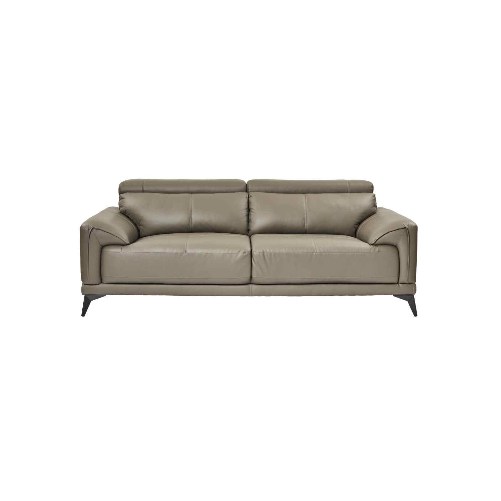 MIZU DESIG 3 Seater Sofa (hl) Mto Half Leather Sofa KENDRA-image 1