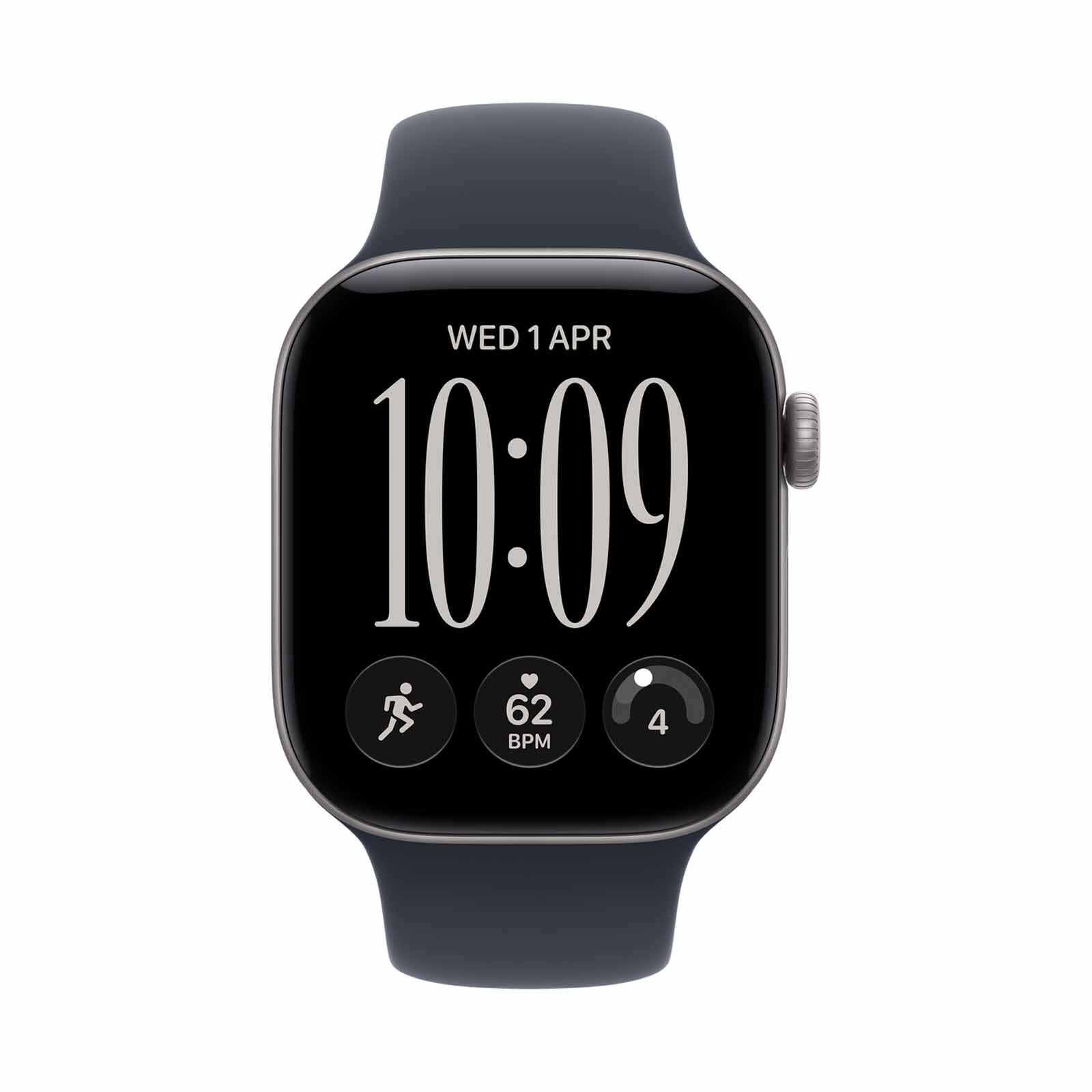APPLE Watch Series 12 Gps + Cellular 42mm Space Grey Aluminium Case With Navy Blue Sport Band - S/m MJFX4X/A-image 1