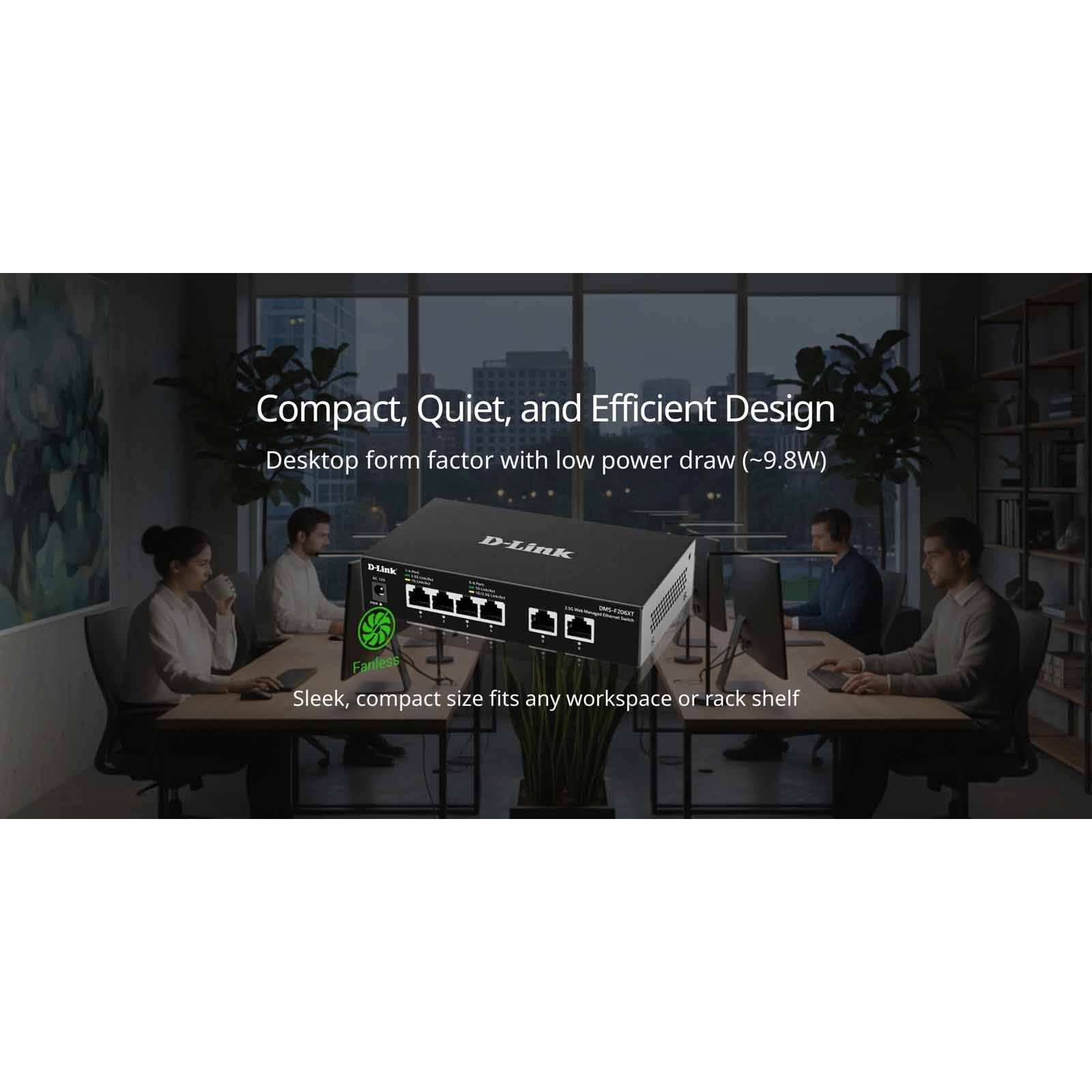 DLINK 4-port 2.5g And 2-port 10g Web Managed Ethernet Switch DMS-F206XT-image 5