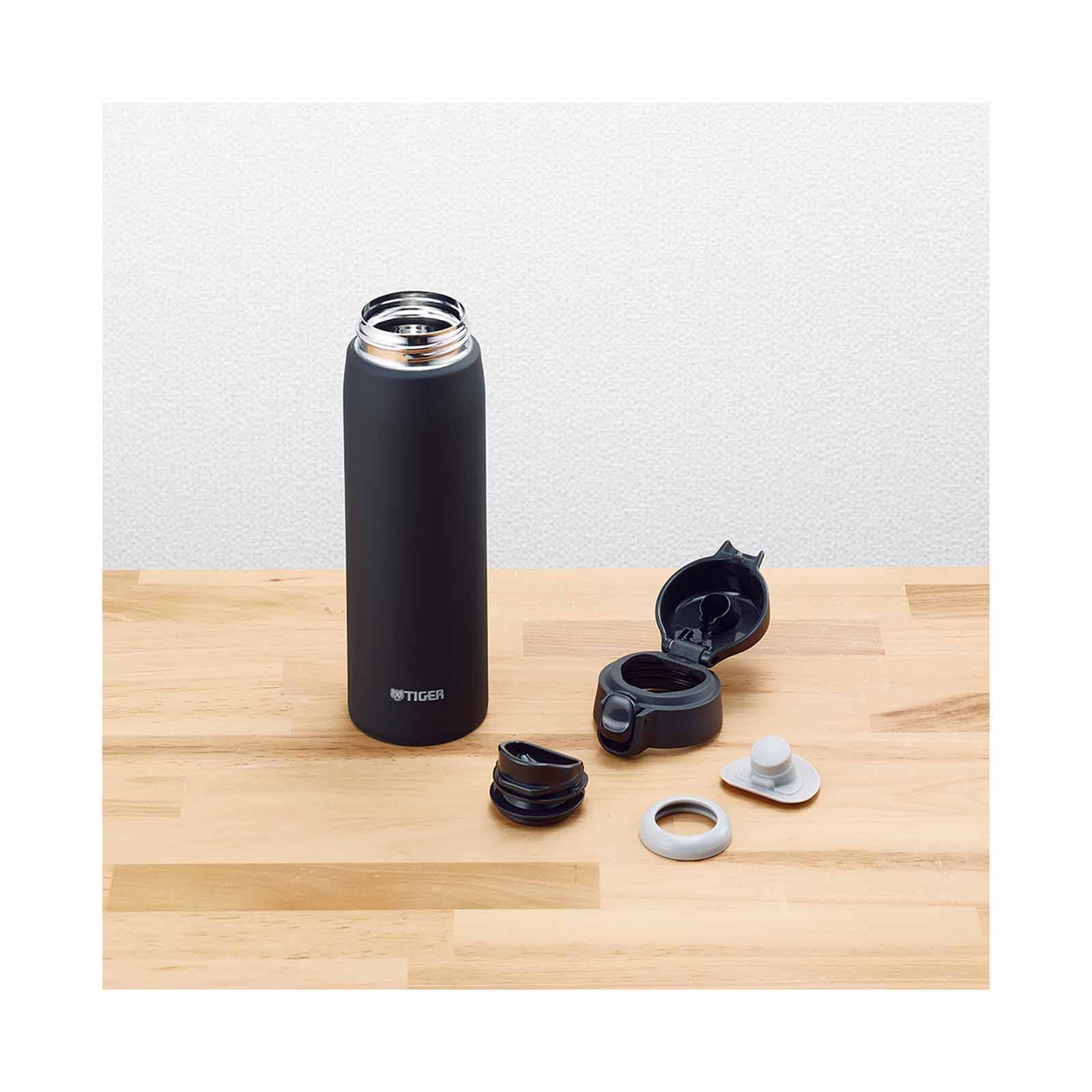 TIGER 0.35lt Push-button Lid Stainless Steel Bottle (stone Black) MCT-K035 (KK)-image 2