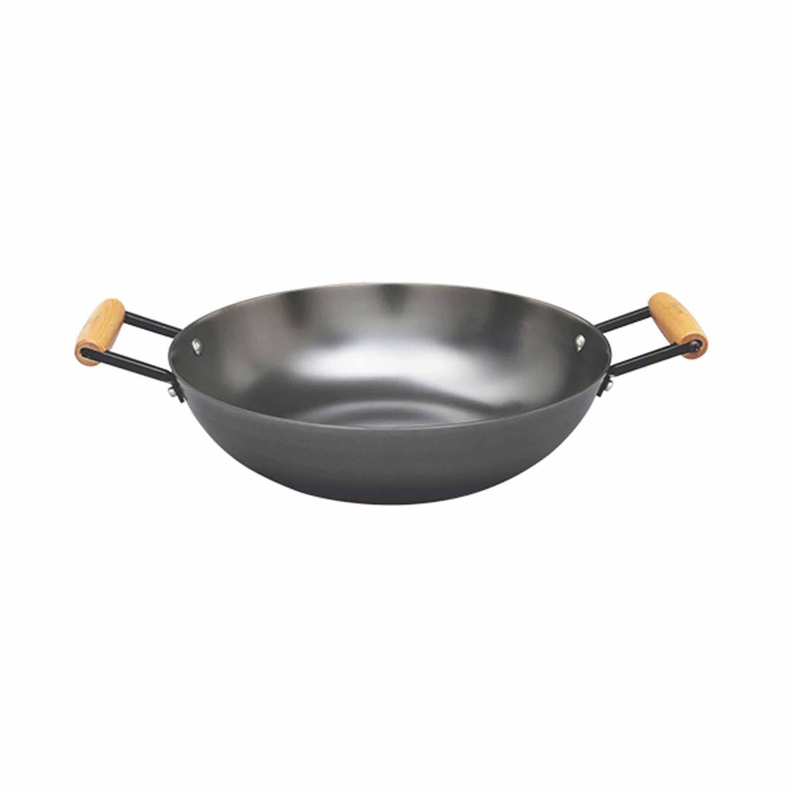 LA GOURMET Nitrigan 36cm Cast Iron Wok (induction) LGMCWCI347671-image null