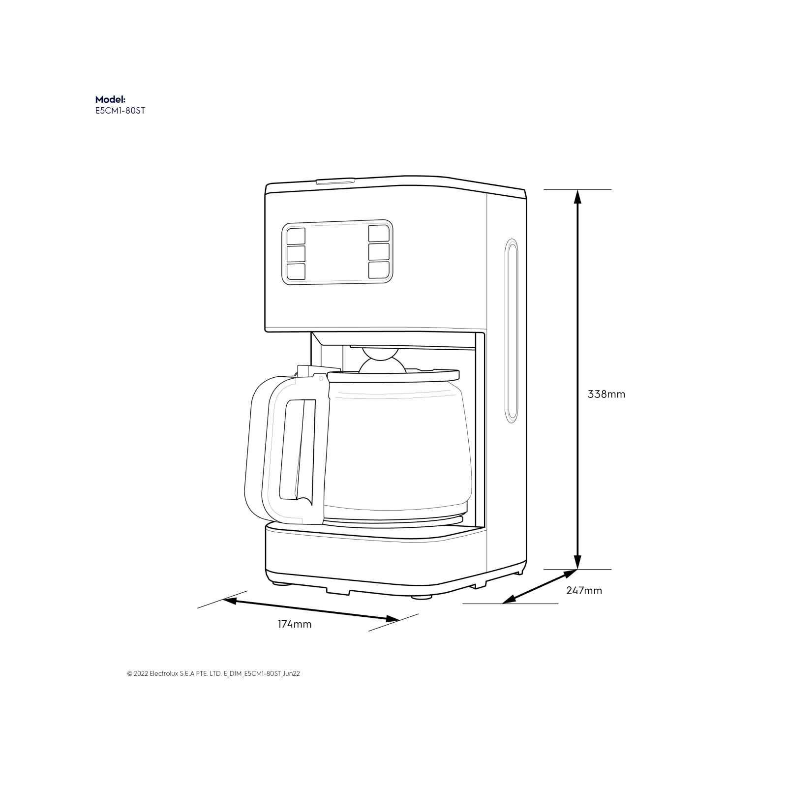 ELECTROLUX Coffee Machine (1.25l) E5CM1-80ST-image 4