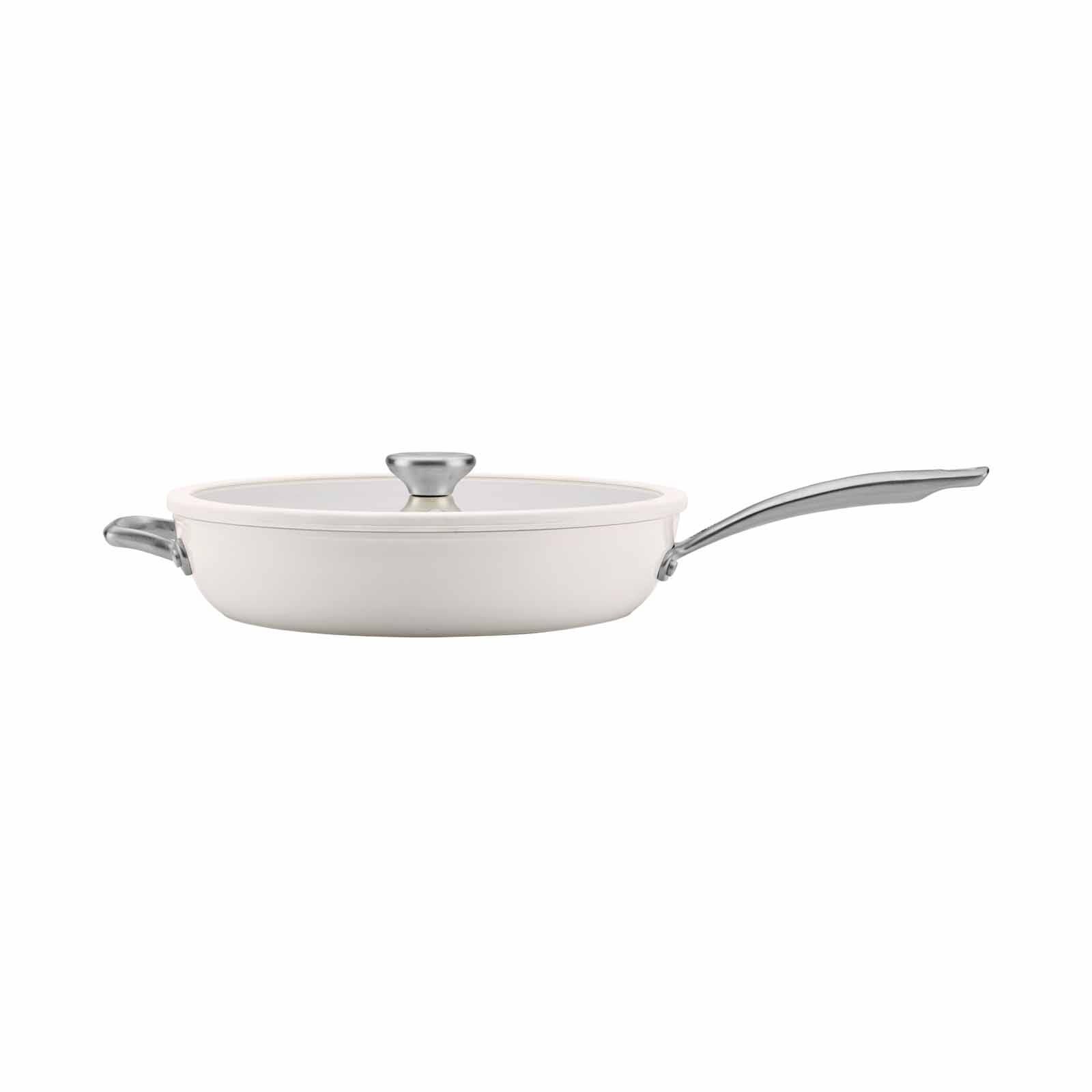 CIRCULON Halo With Laserdefense Ceramic Nonstick 30.4cm Frypan With Helper Handle - Pearl White 16153-image 8