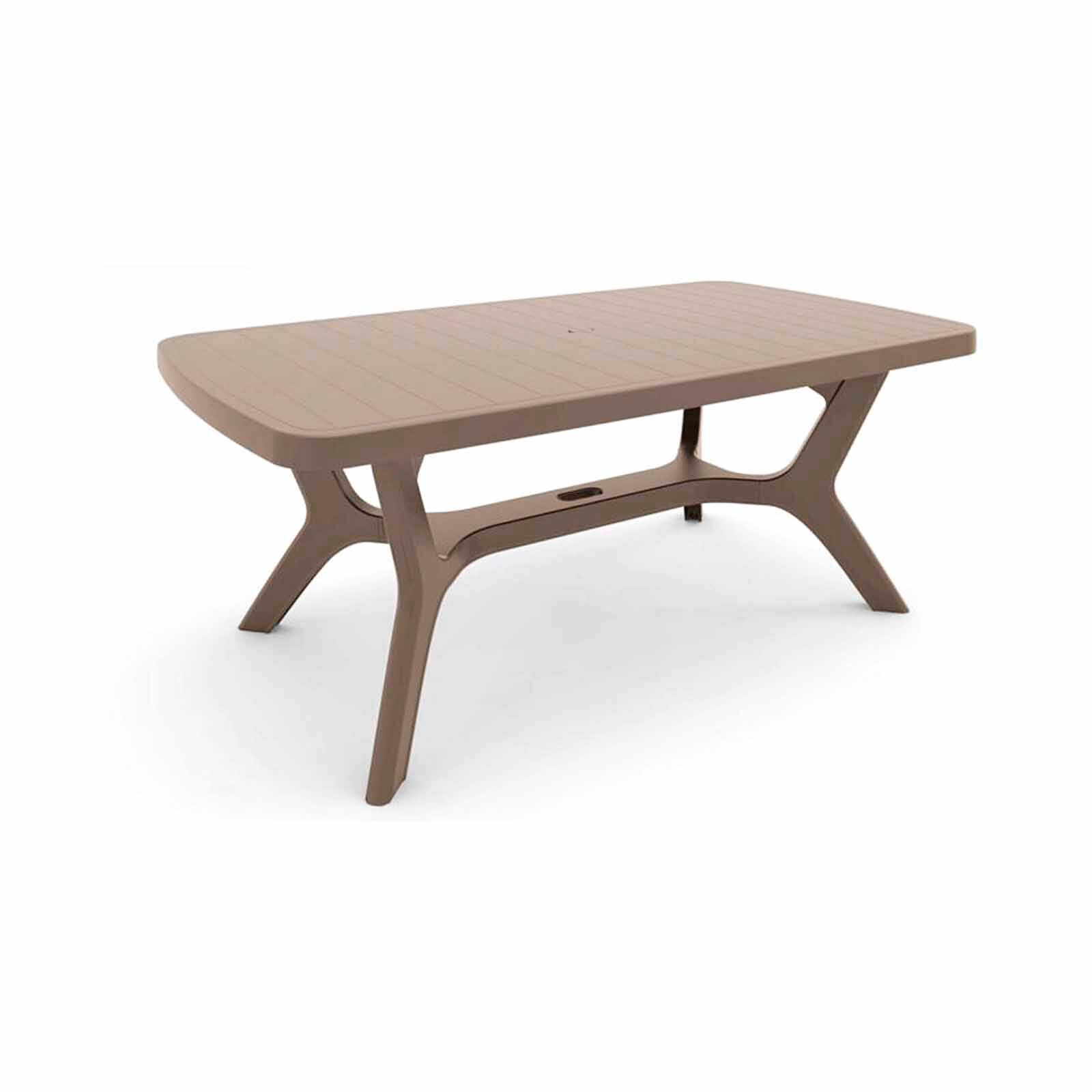 KETER Baltimore Outdoor Dining Table Rectangle Cappucino (exclude Installation) D-AB-10-8343