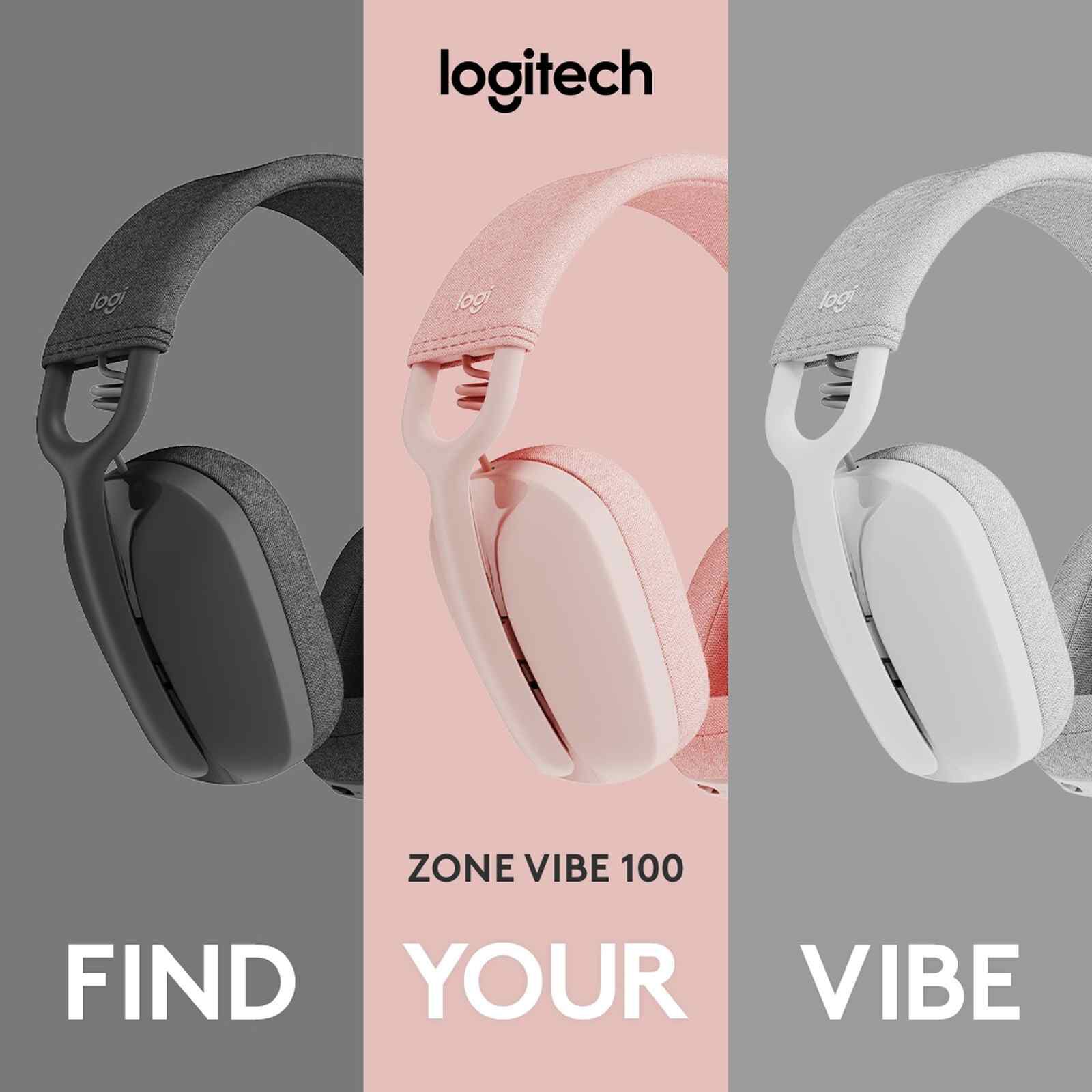 LOGITECH Zone Vibe 100 Wl Bt Headset Rose 981-001225-image 19