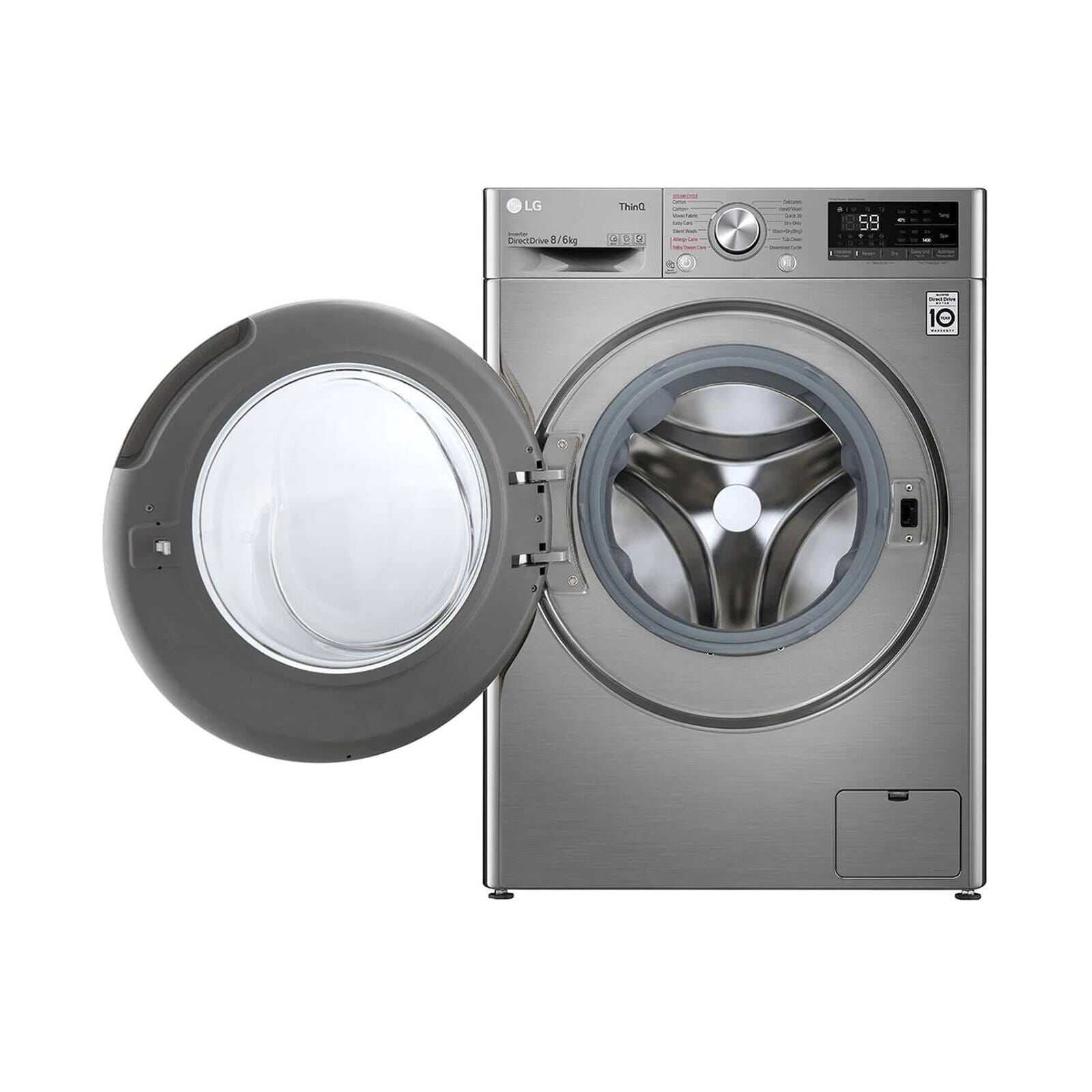 LG Front Load Washer And Dryer (8kg/6kg) FV1408H4V-image 3