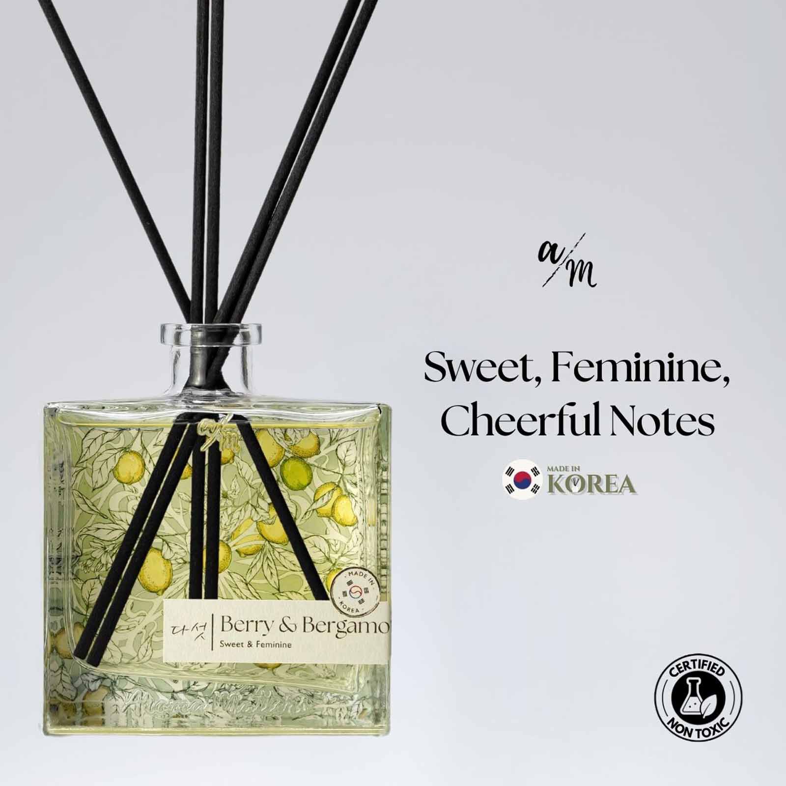 AROMA MATT Berry & Bergamot Reed Diffuser 8.45 Fl.oz (250ml) BOTTLE250-BERRY BERGAMOT-image 1