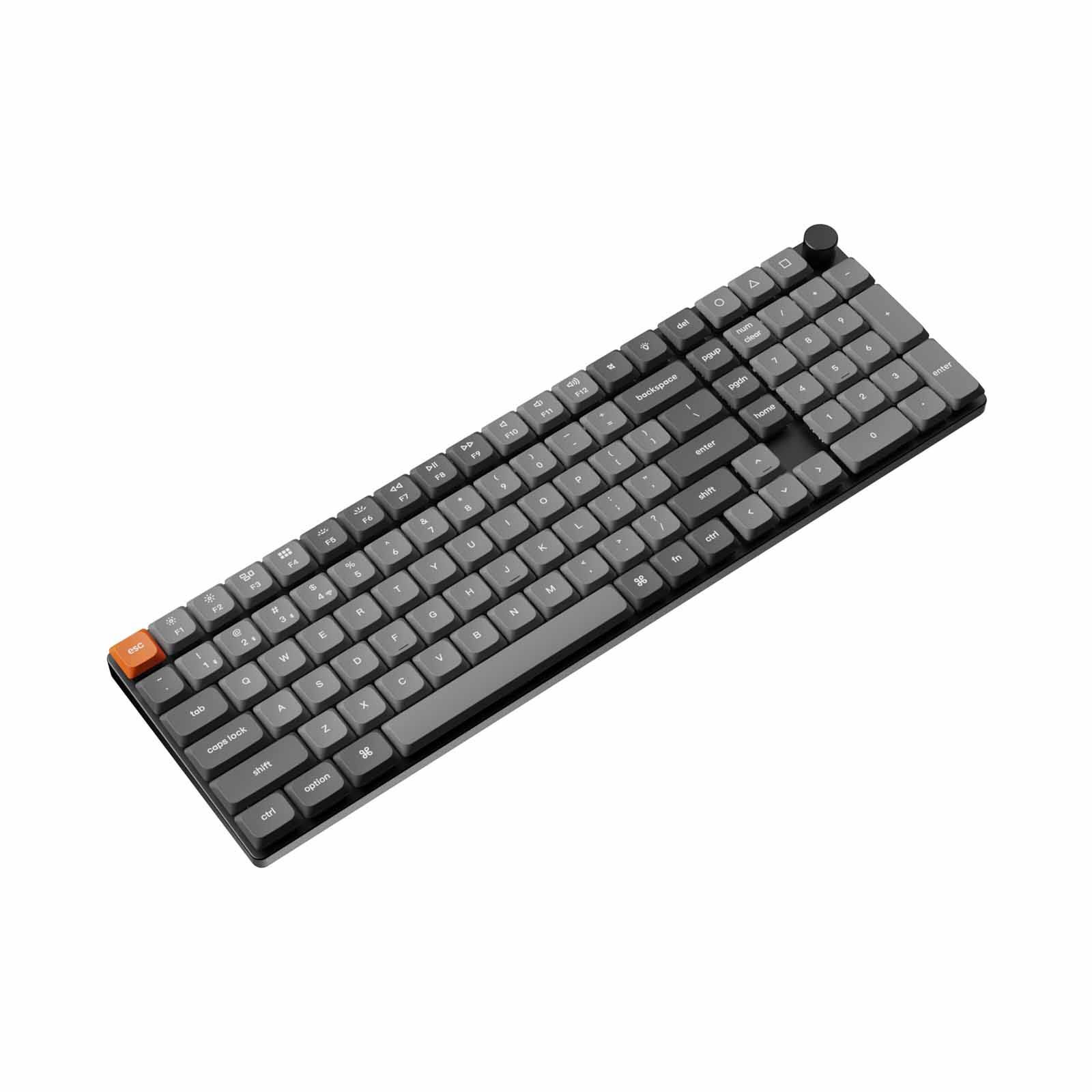 KEYCHRON K17 Max Qmk Wireless Custom Mechanical Keyboard, 96% 100 Key, Knob, Brown Switch, Rgb Backlight, Hot KYCN-K17M-H3-image 2