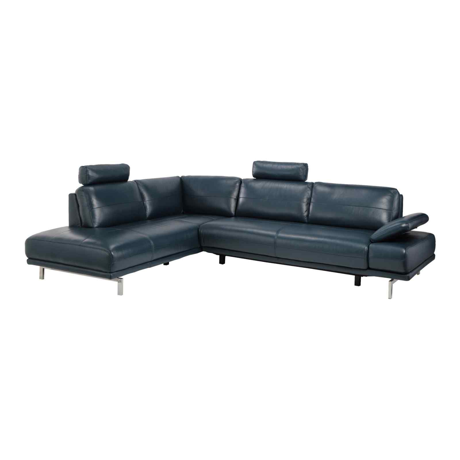 L Shaped (fl) C10 Left Mto Full Leather Slider Sofa+2 H/r ELIZA-image null