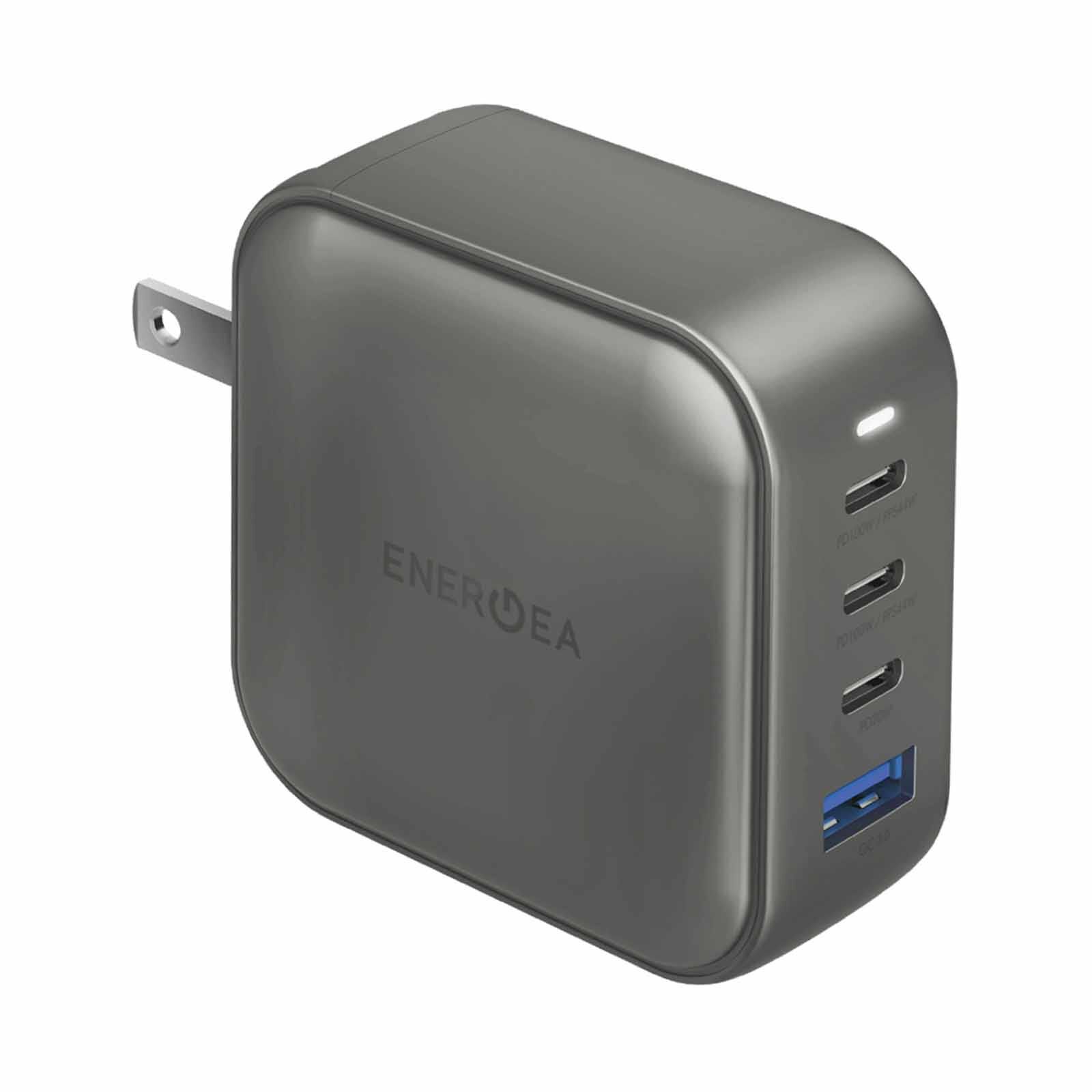 ENERGEA Travelworld Gan100, 3c1a Pd/pps/qc3.0 Wall Charger,100w (us+uk+eu+au) - Gun CHR-TW-GAN100-image 2