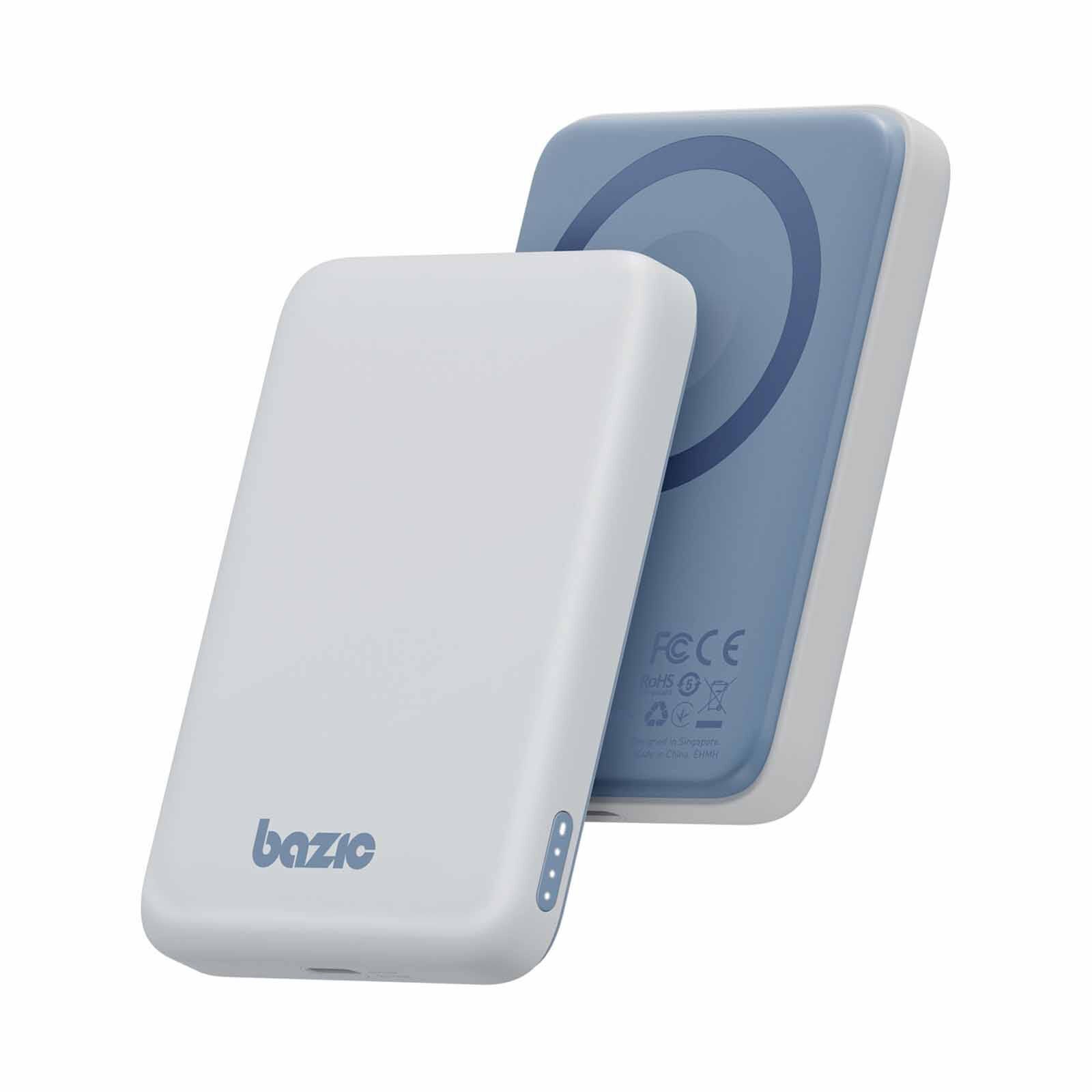 BAZIC Gopower Snap 5k, 3in1 5000mah Wireless Powerbank With Apple Watch Charger - Vanilla GPW-SNAP5K-WHT