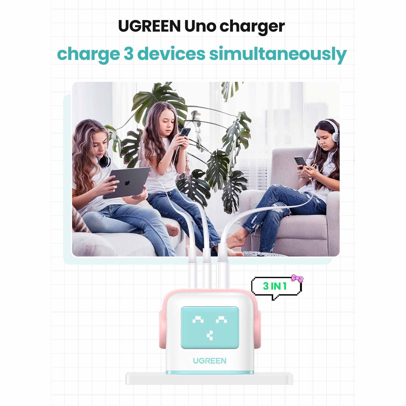 UGREEN Cd361_35857 Nexode Rg 65w Pd Gan Fast Charger Pink 35857-image 4