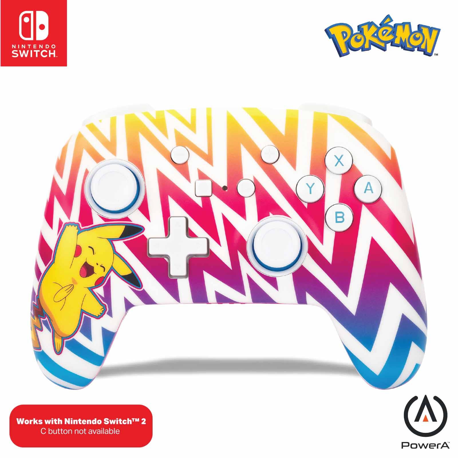 POWERA Enhanced Wireless Controller For Nintendo Switch - Pikachu Vibrant NSGP0262-01-image 1