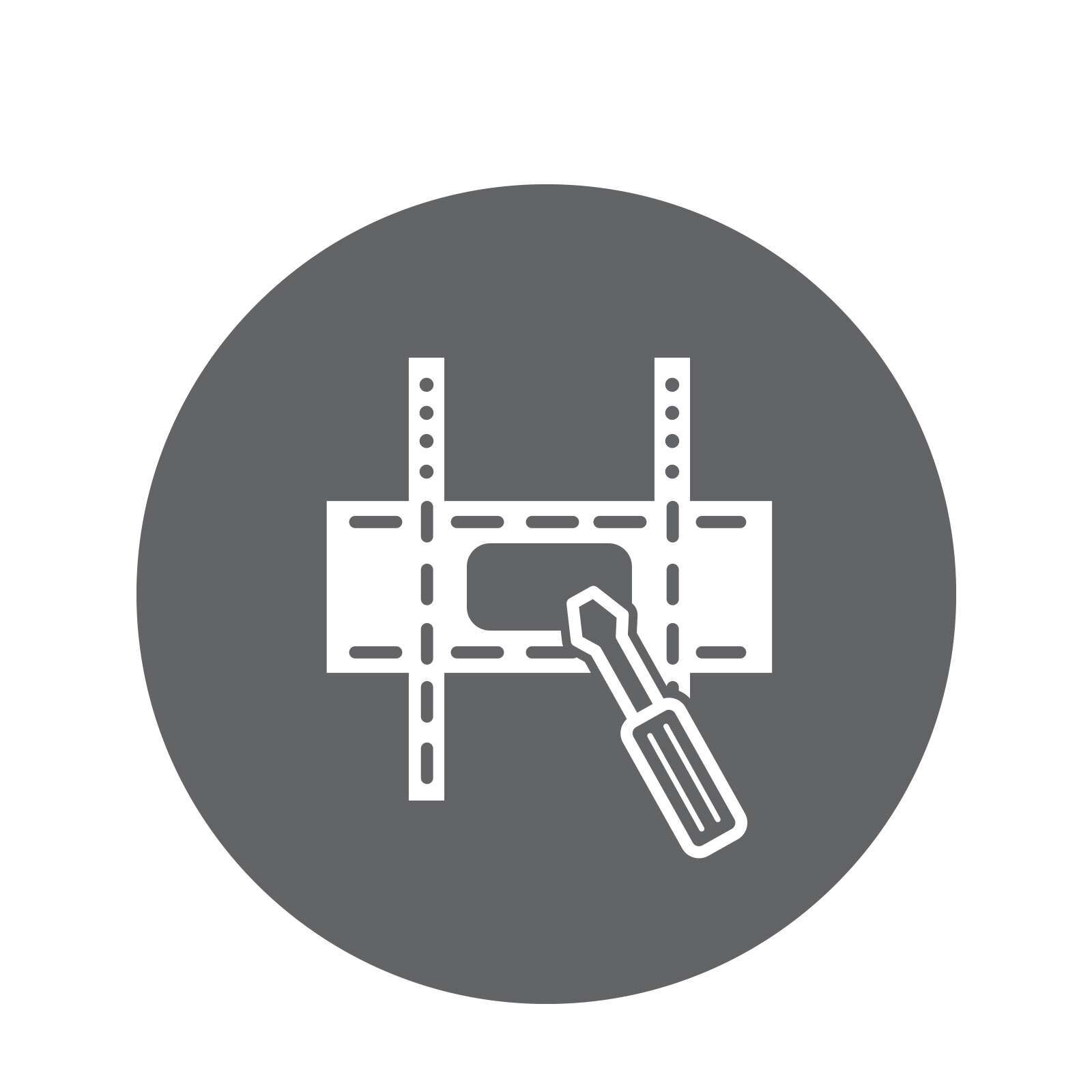 TV TILTING BRACKET INSTALLATION - 66" TO 75"