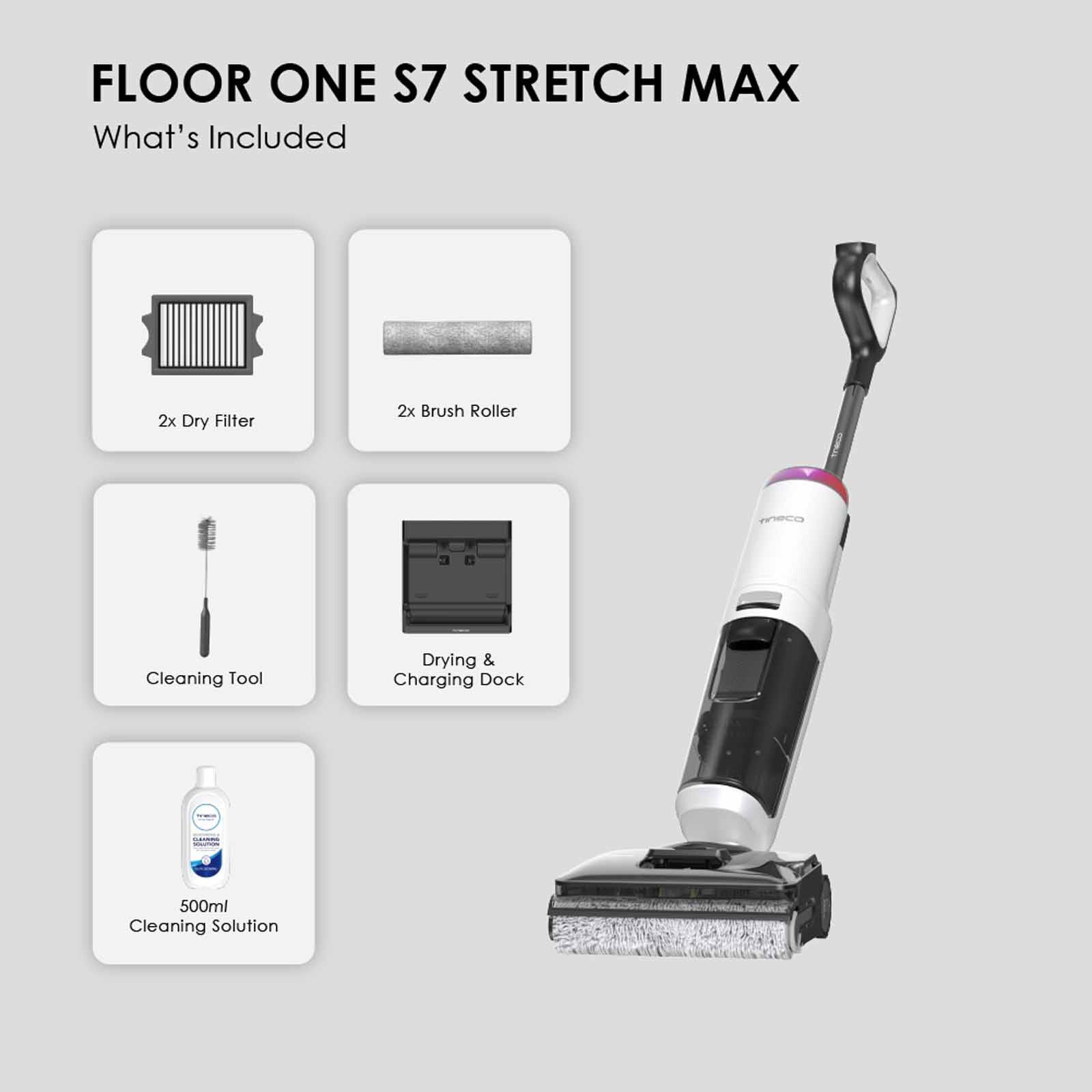 TINECO Floor One S7 Stretch Max Smart Cordless Floor Washer FW670200MY-image 5