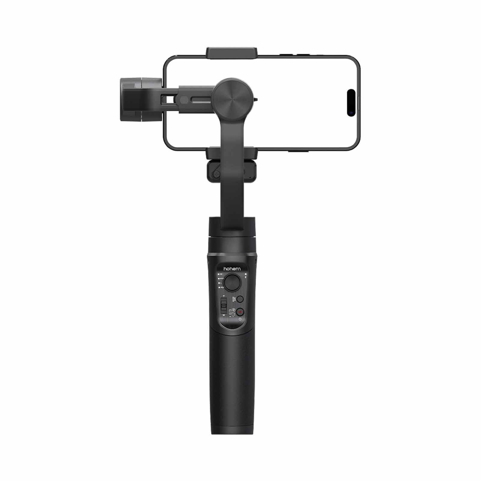 HOHEM Isteady Mobile+ 3-axis Smartphone Gimbal W/ Magnetic Fill Light - Black HT-ISTEADYMOBILE+KIT-image 1