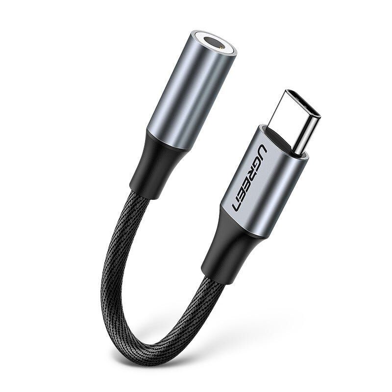 UGREEN Usb Type C To 3.5mm Female Cable 10cm (gray) 30632-image 2