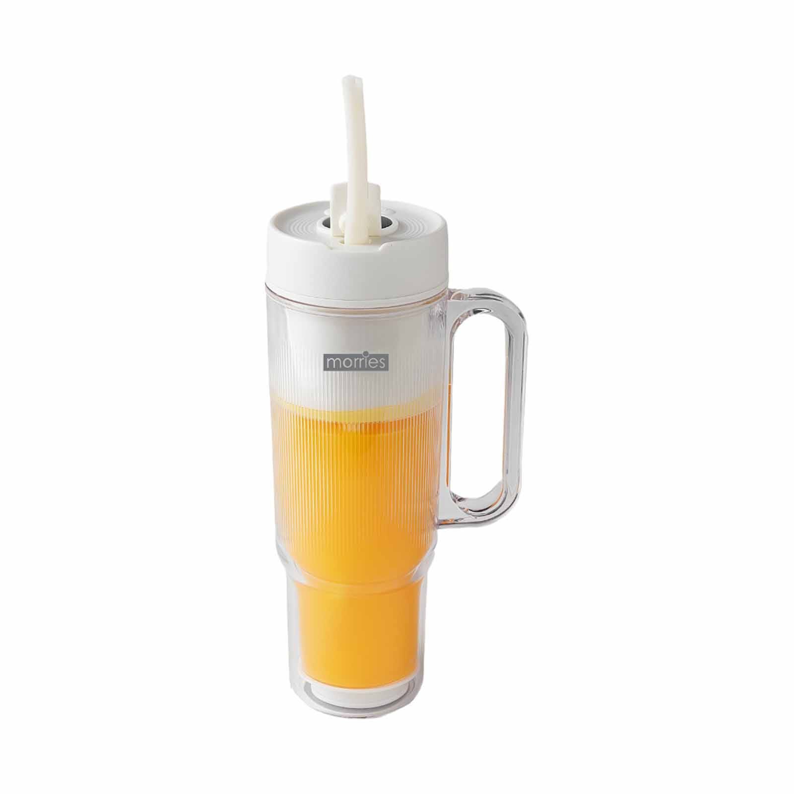 MORRIES 500ml Double Wall Borosilicate Glass Portable Juicer MS-500PJ-image 1