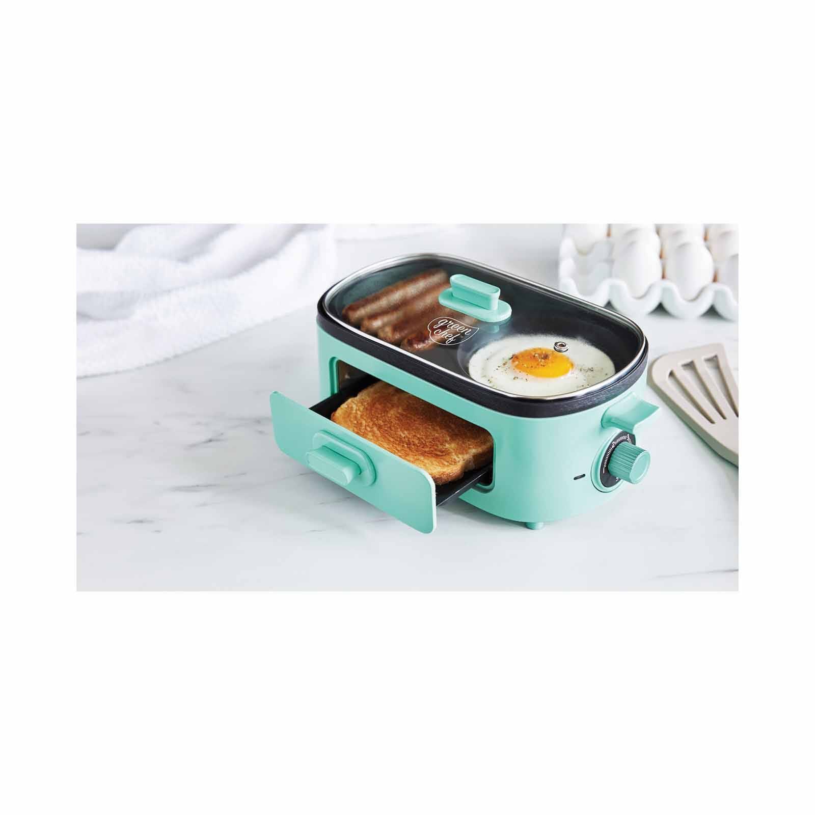 GREENPAN Greenchef 3-in-1 Breakfast Maker &ndash; Turquoise GCBM047426-image 2
