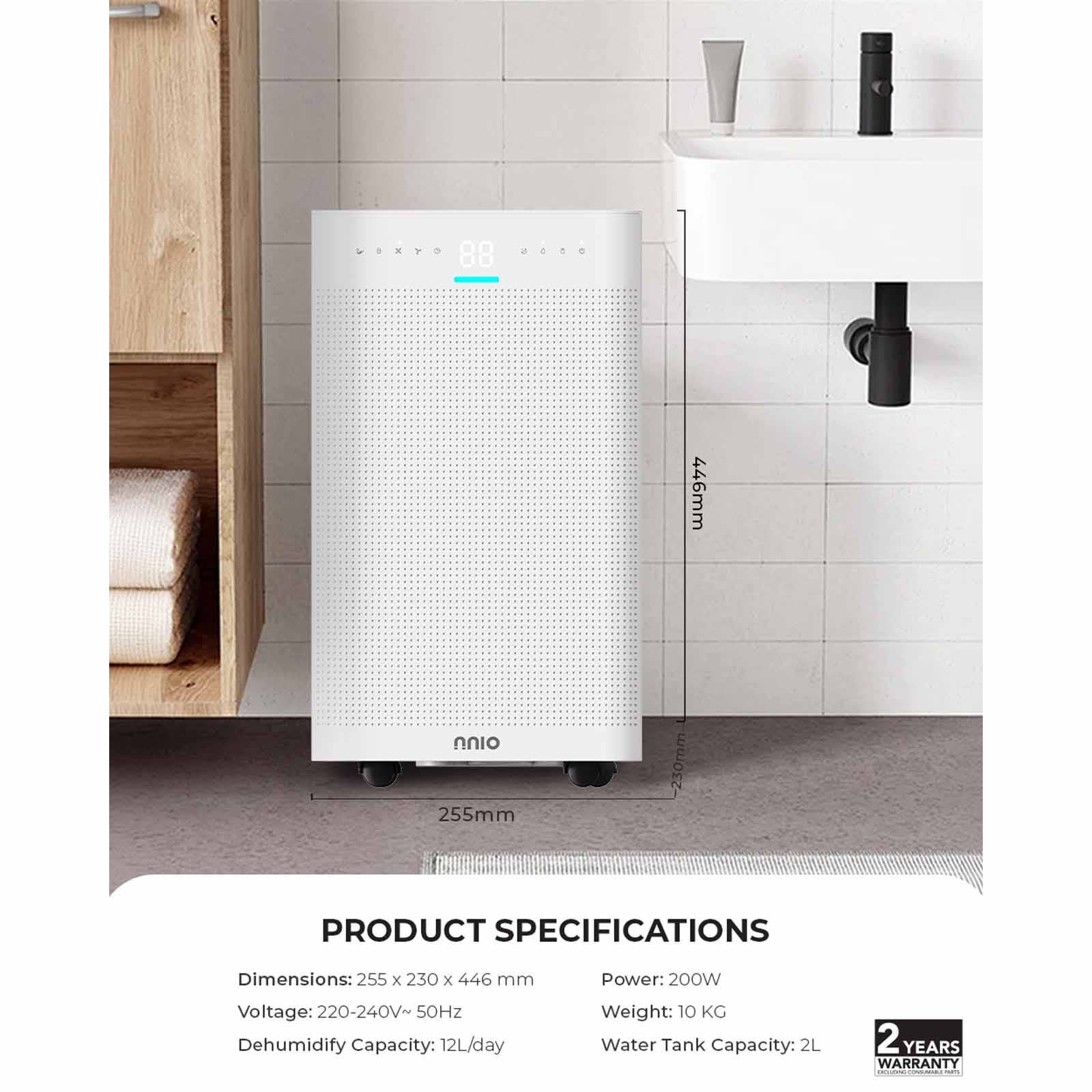 NNIO 12l Dehumidifier NDH12L-image 9