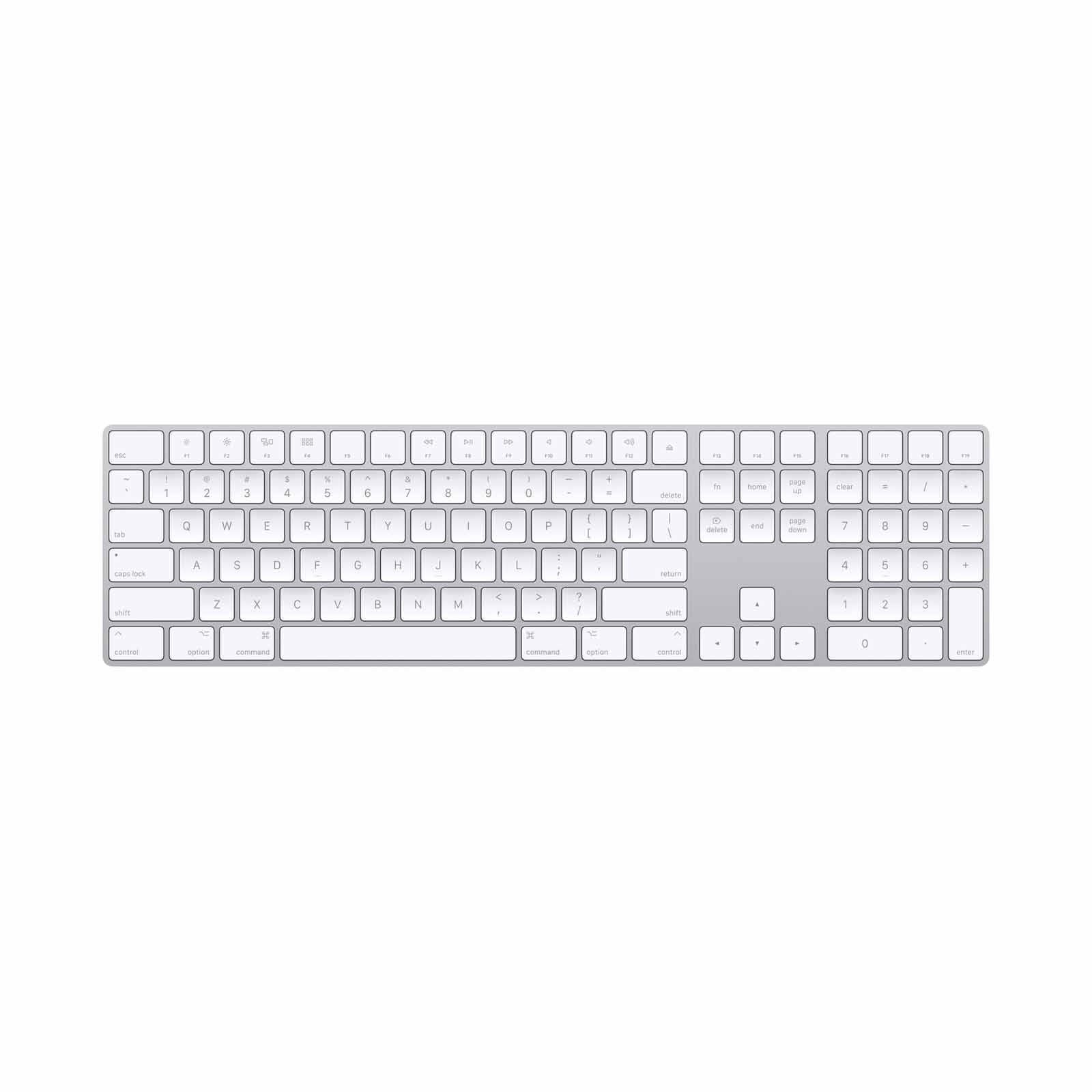 APPLE Magic Keyboard With Numeric Keypad Us Eng - Silver MXCJ3ZA/A-image 1