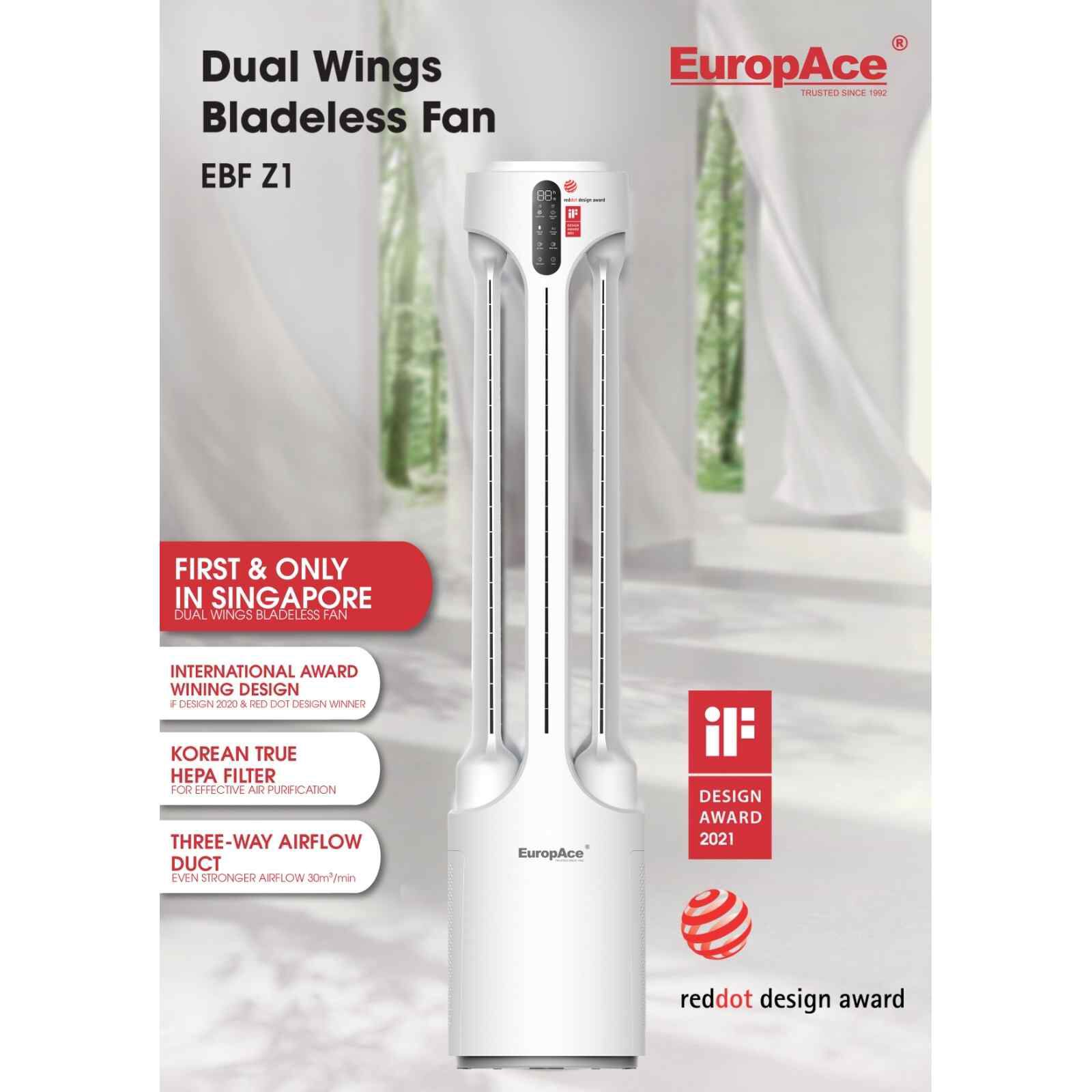 EUROPACE Purifying Dc Bladeless Fan (alphine White) EBF Z1 ALPHINE WHITE-image 5