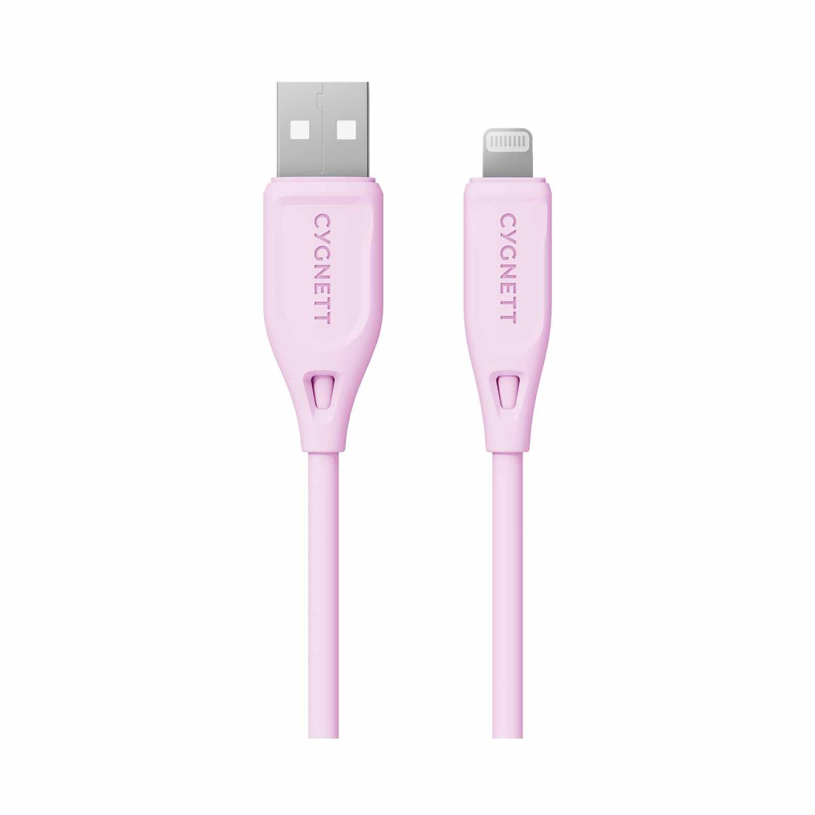 CYGNETT Charge Connect Lightning To Usb-a Cable - Pink 1.2m CY4836PCCAL
