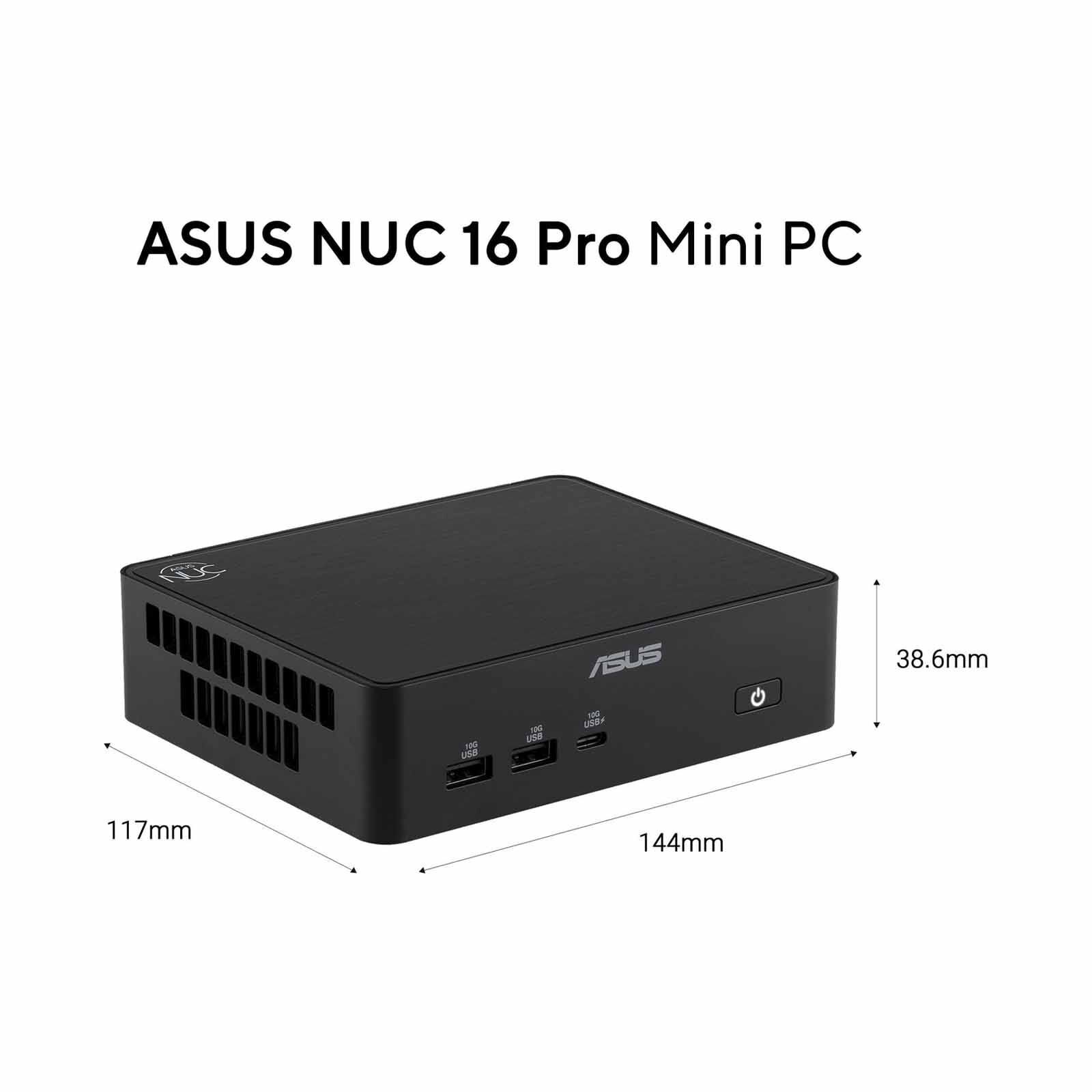 ASUS Nuc 16 Pro X9-388h 64gb 1tb Ssd Win 11 Pro Intel Arc B390 Graphics Black RNUC16GDKX96D4N3-image 3