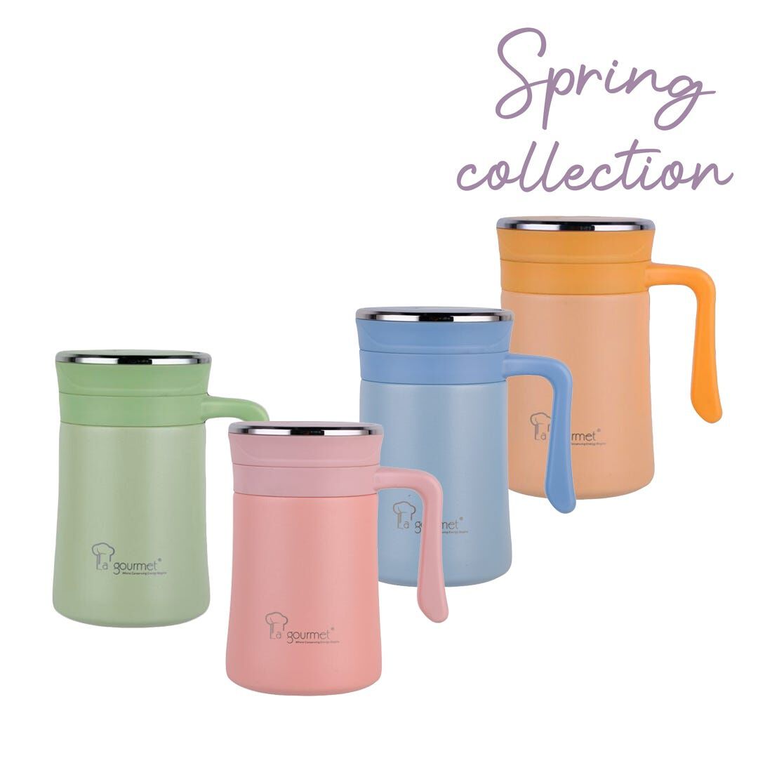 LA GOURMET Spring 500ml Thermal Mug - Green LGSC395801-image 2