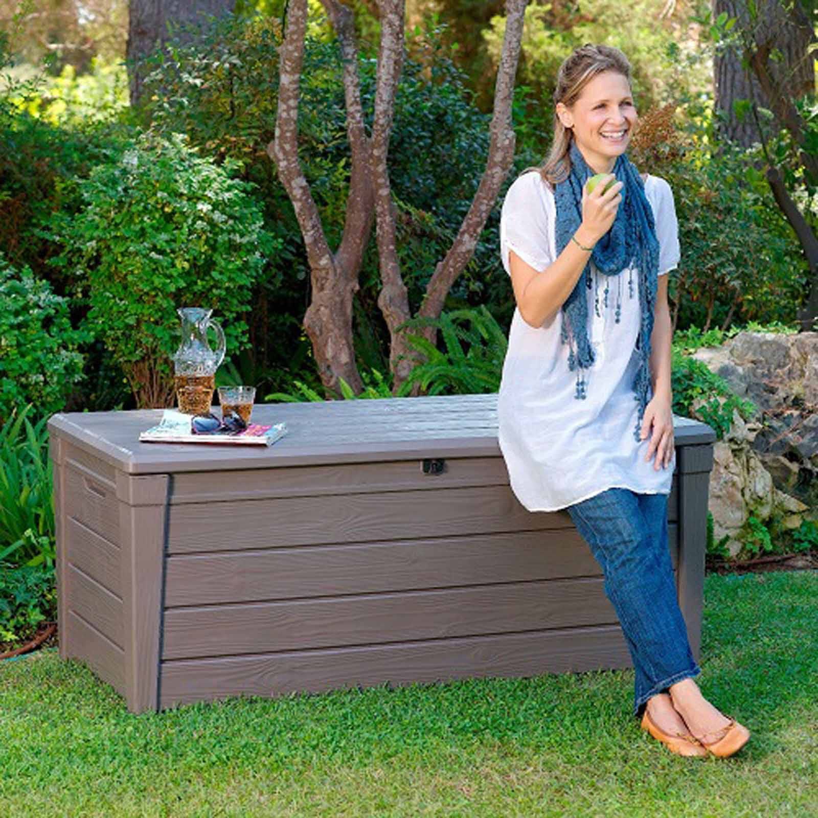 KETER Brightwood Storage Box Brown D-KT-35-4454-image 4