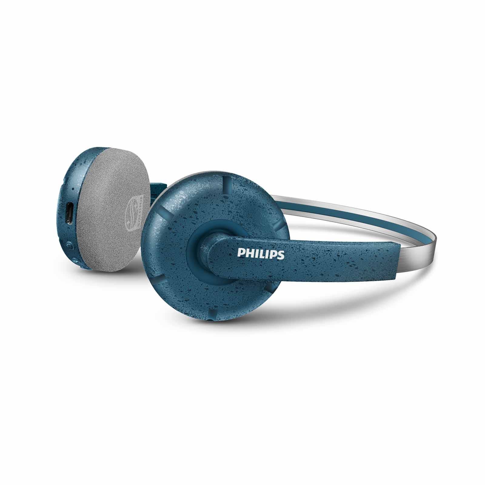PHILIPS Wireless On-ear Retro Design Headphones - Teal TAH2000TL/97-image 2