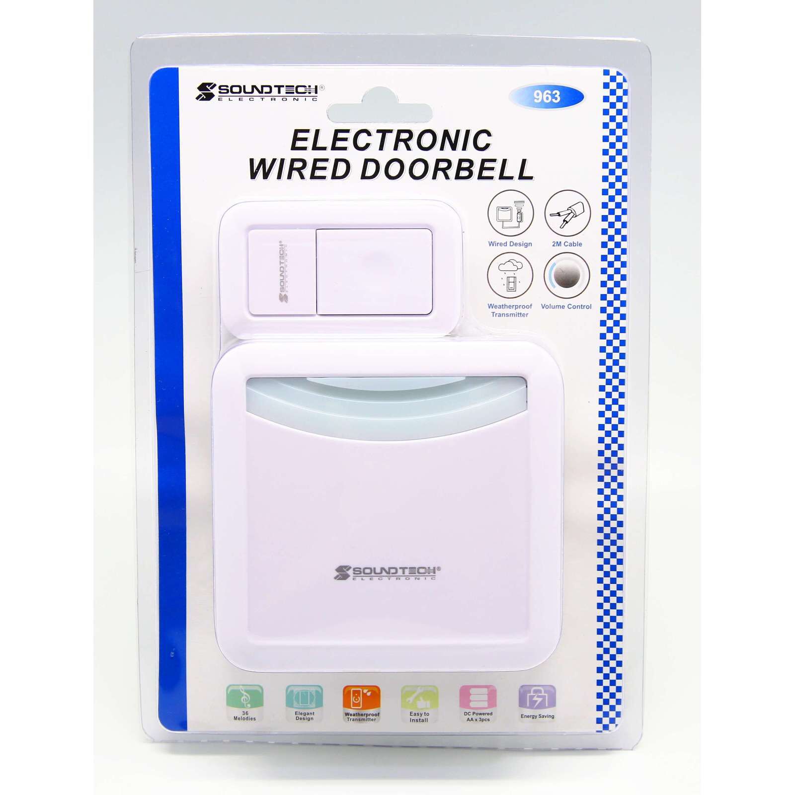 SOUNDTEOH Electronic Wired Doorbell 963