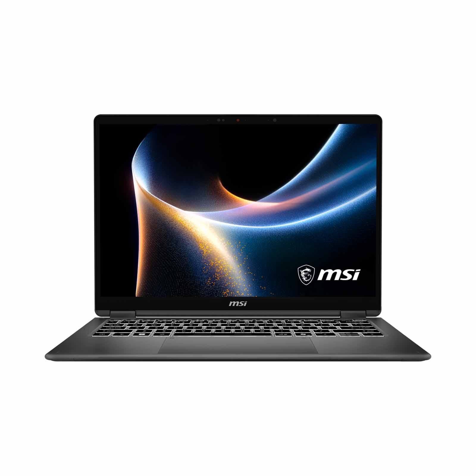 MSI 14in Fhd+ Touch U9 386h 32gb 1tb Ssd Win 11 Intel Arc Graphics Platinum Gray PRESTIGE 14 FLIP AI+ D3MTG-041SG-image 1