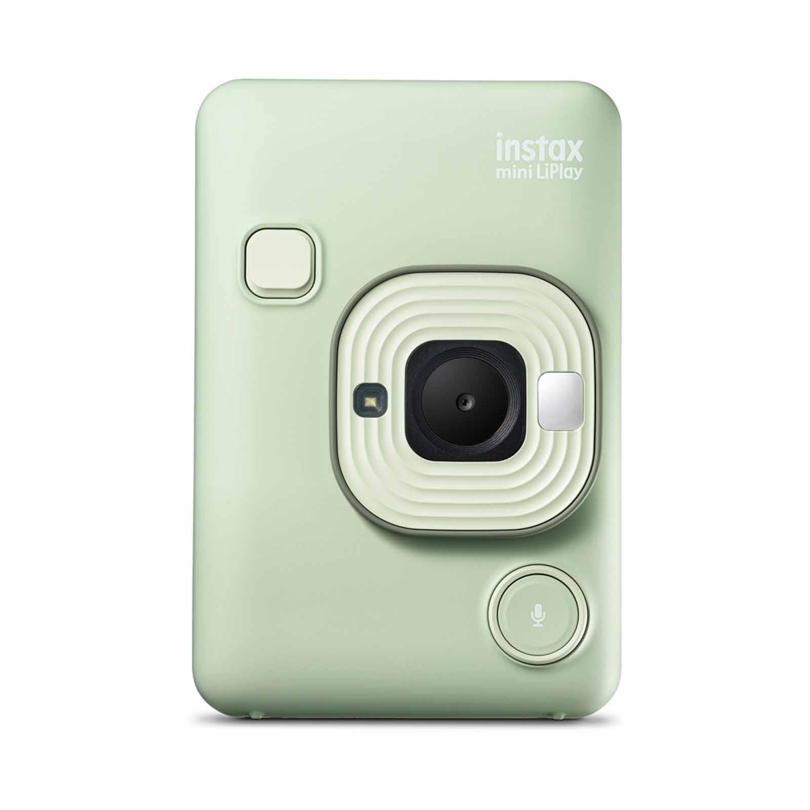FUJIFILM Instant Photo Camera INSTAX MINI LIPLAY C (MATCHA GREEN)